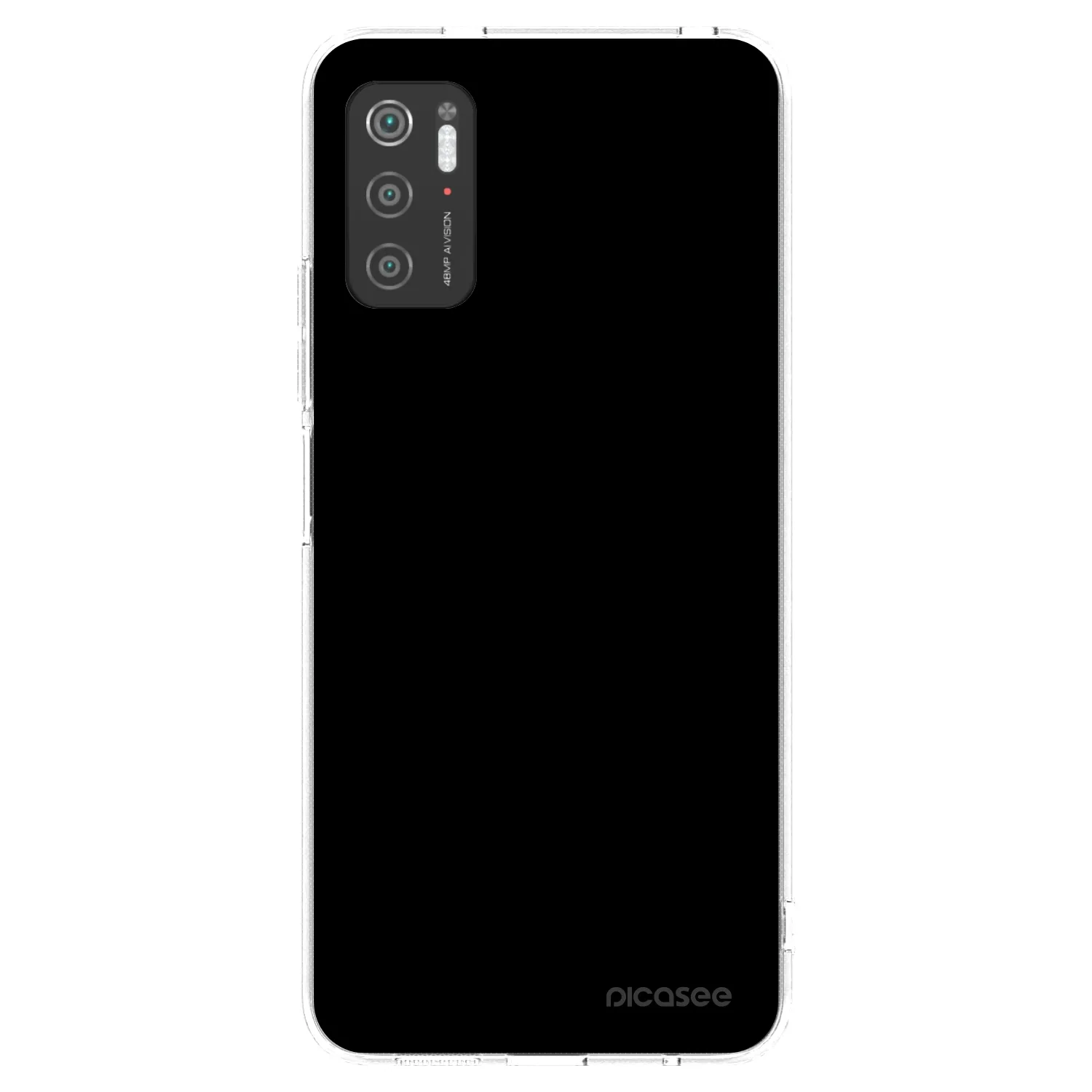 Picasee husă transparentă din silicon pentru Xiaomi Poco M3 Pro 5G - Black Bliss