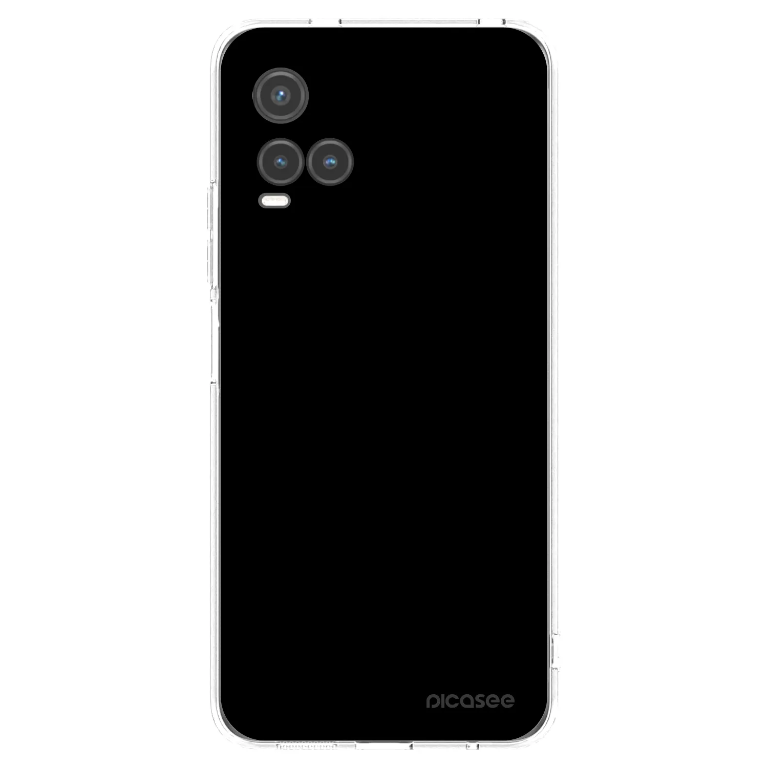 Picasee husă transparentă din silicon pentru Vivo Y33s - Black Bliss