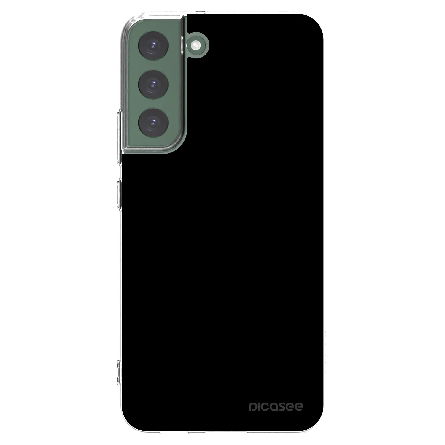 Picasee husă transparentă din silicon pentru Samsung Galaxy S22+ 5G - Black Bliss