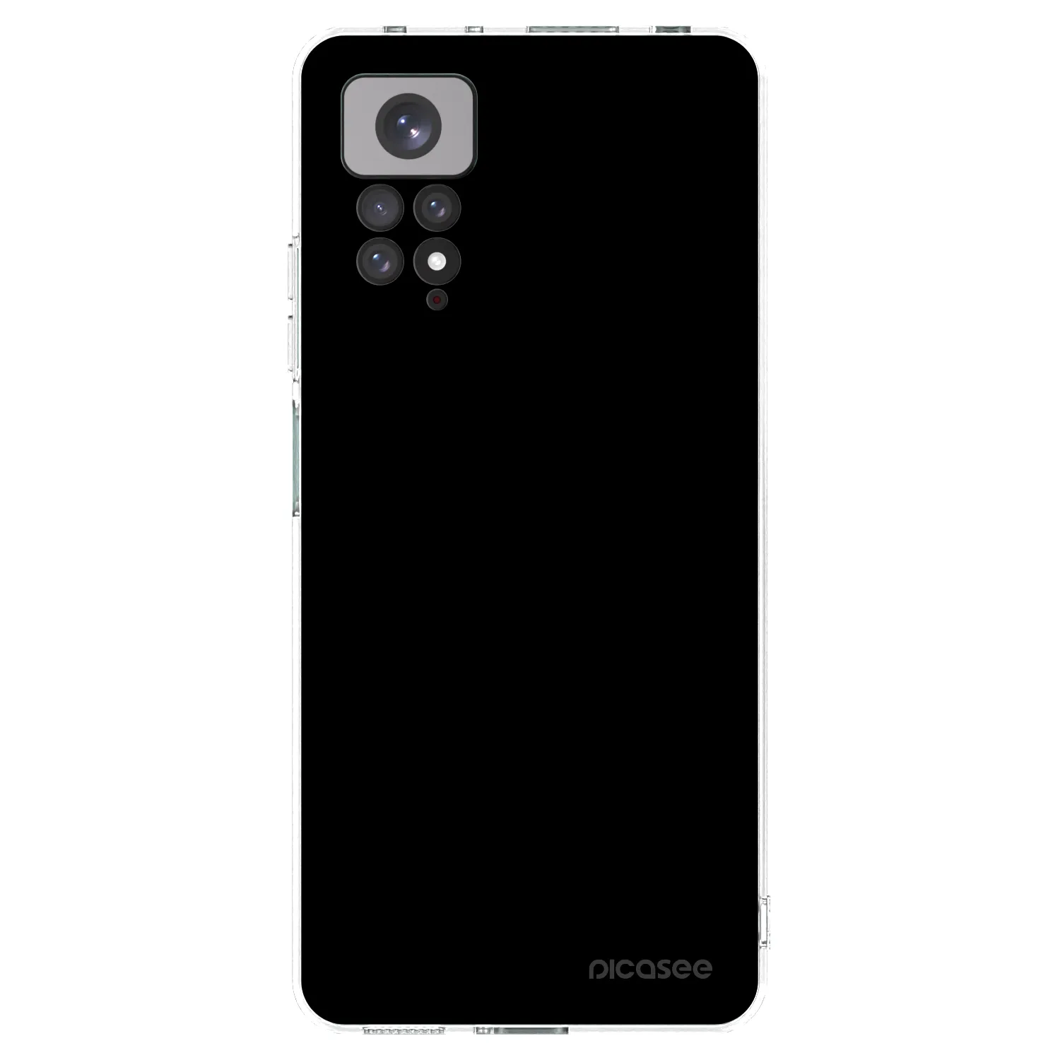 Picasee husă transparentă din silicon pentru Xiaomi Redmi Note 11S 4G - Black Bliss