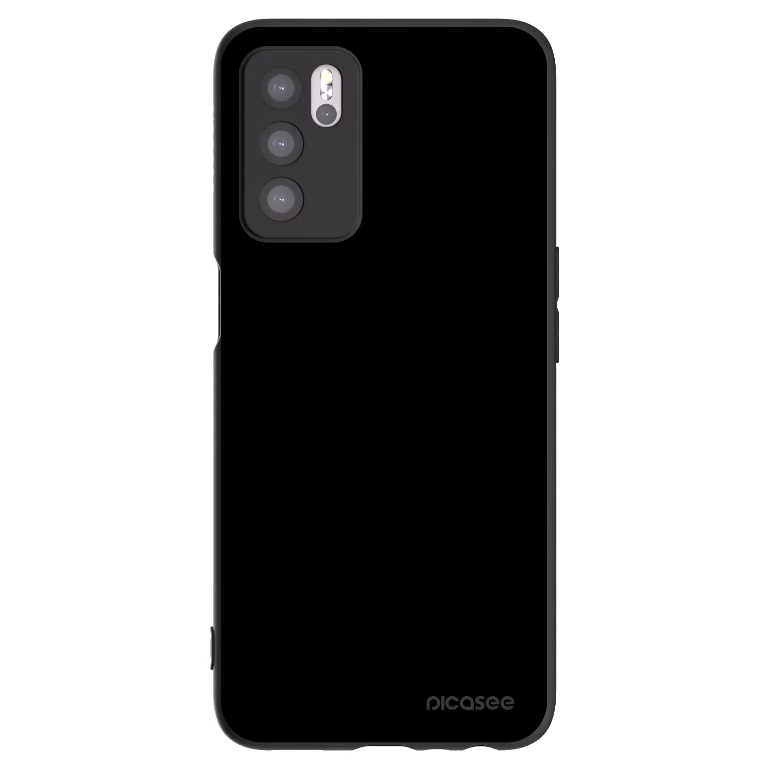 Picasee husă neagră din silicon pentru OPPO A16s - Black Bliss