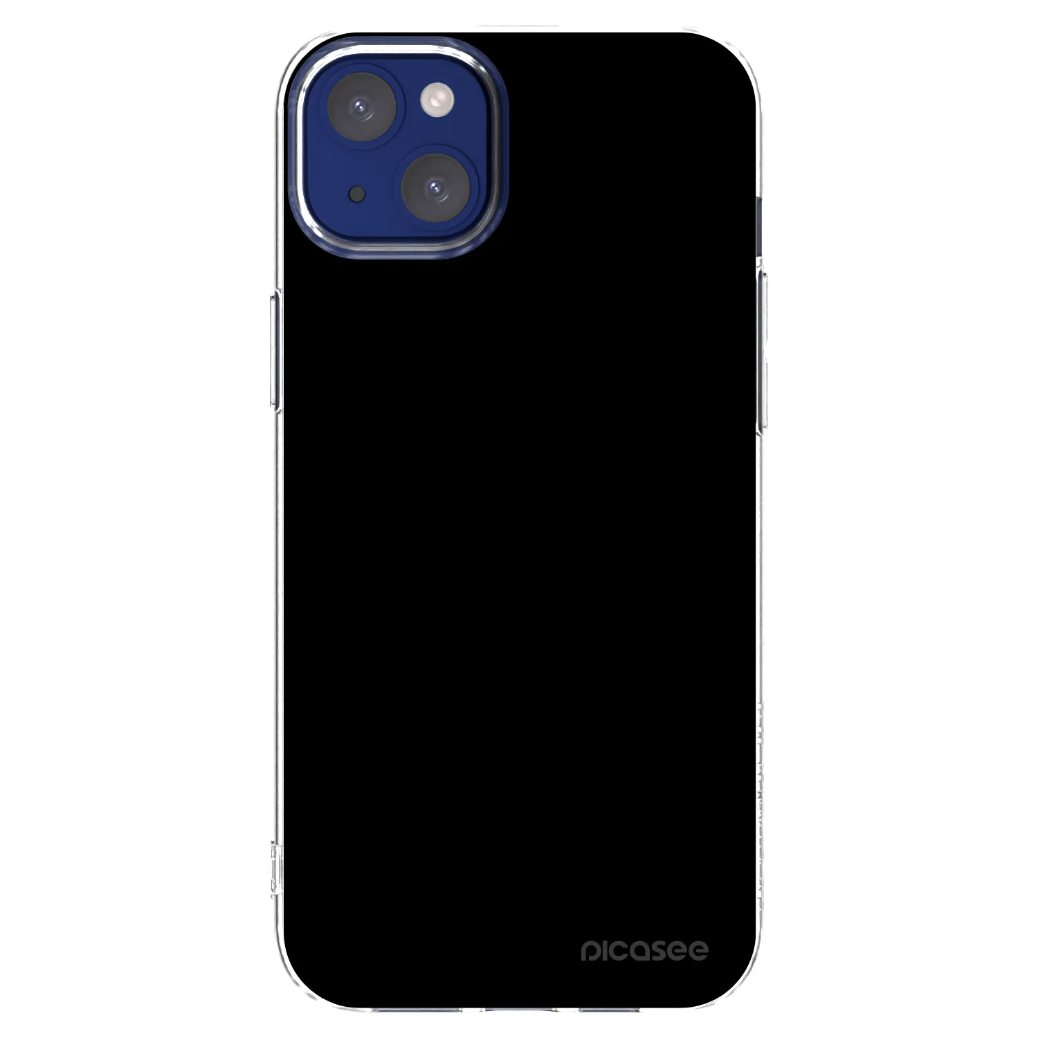 Picasee husă transparentă din silicon pentru Apple iPhone 14 Plus - Black Bliss