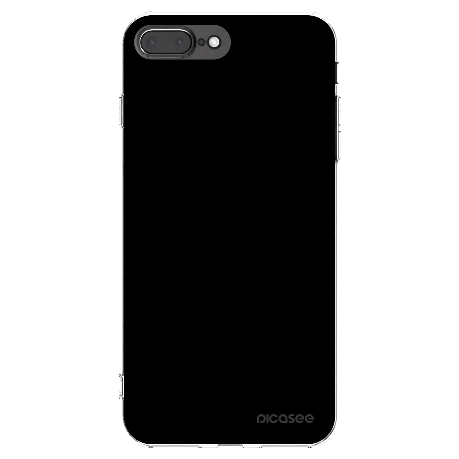 Picasee husă transparentă din silicon pentru Apple iPhone 8 Plus - Black Bliss
