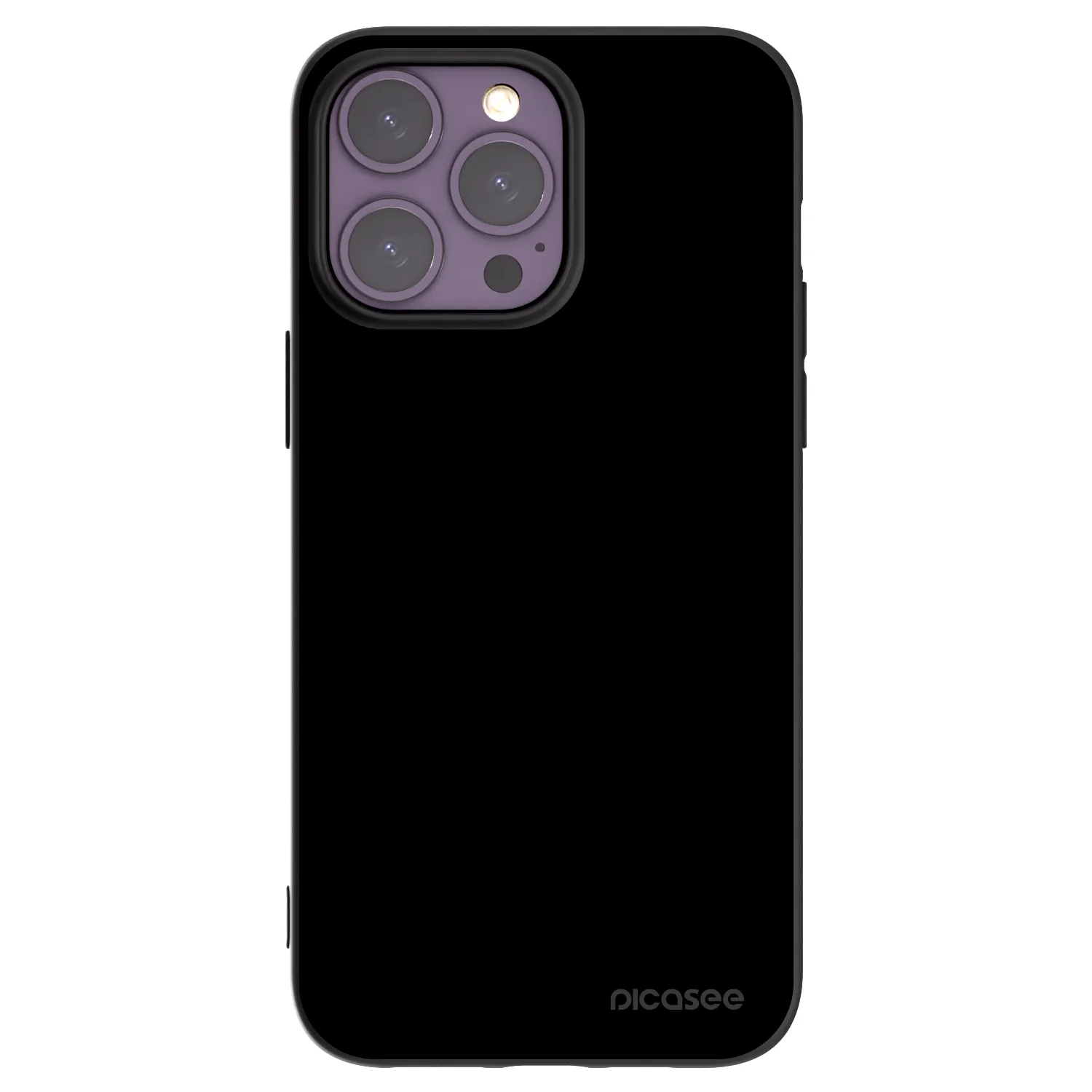 Picasee husă neagră din silicon pentru Apple iPhone 14 Pro Max - Black Bliss
