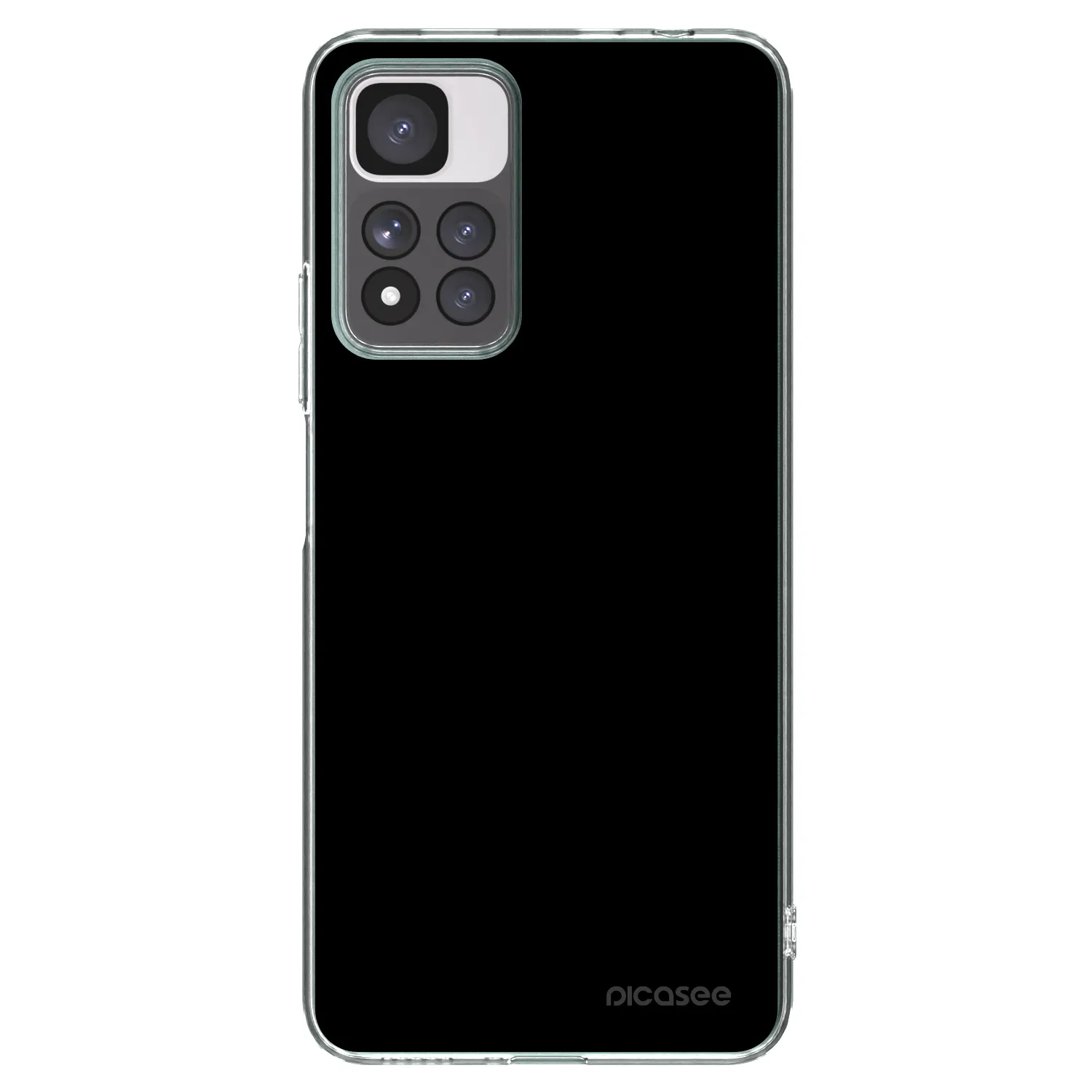 Picasee husă transparentă din silicon pentru Xiaomi Redmi Note 11 Pro+ 5G - Black Bliss