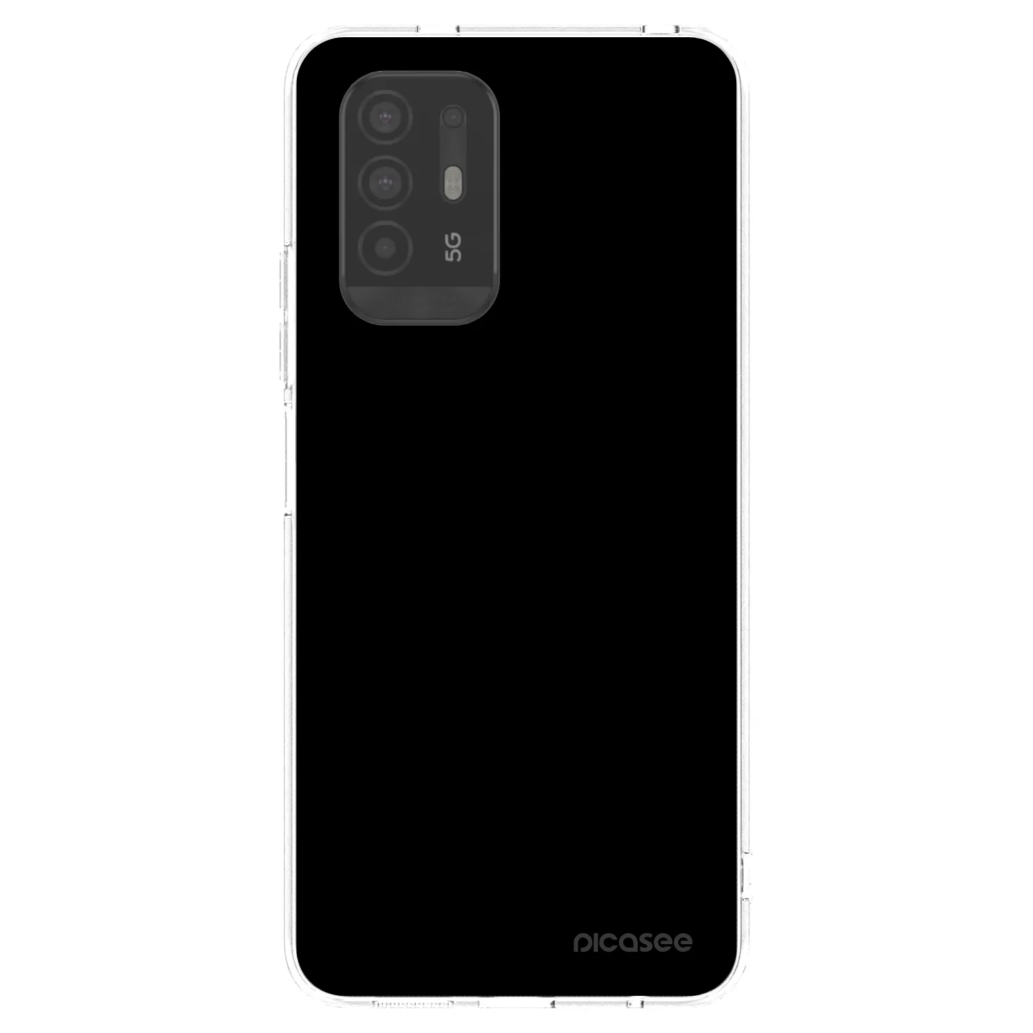 Picasee husă transparentă din silicon pentru OPPO A94 5G - Black Bliss