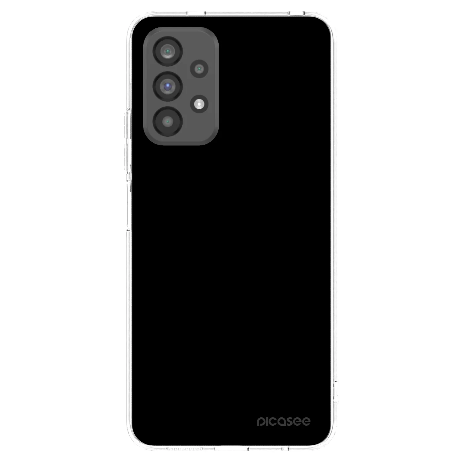 Picasee husă transparentă din silicon pentru Samsung Galaxy A73 5G - Black Bliss
