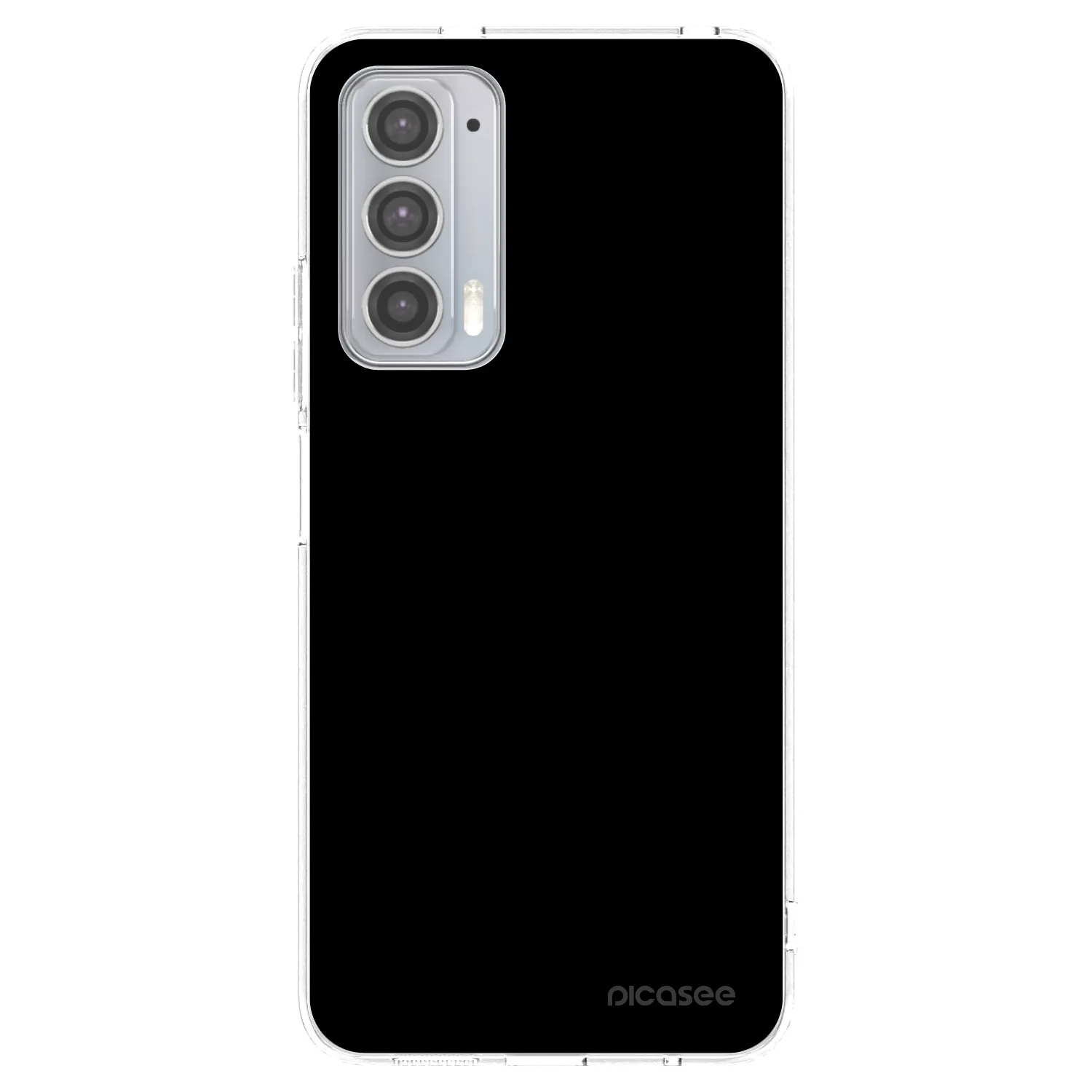 Picasee husă transparentă din silicon pentru Motorola Edge 20 - Black Bliss