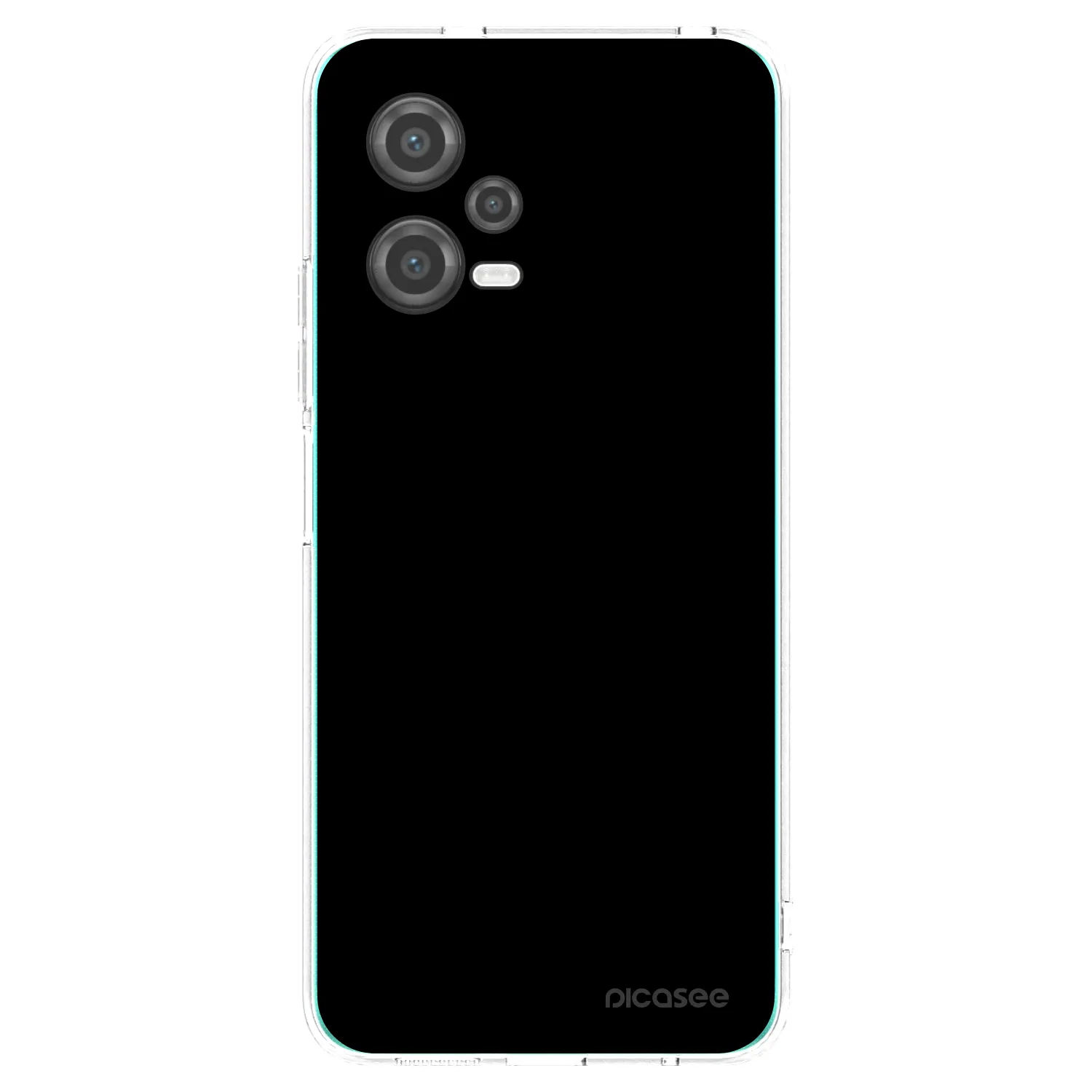 Picasee husă transparentă din silicon pentru Xiaomi Poco X5 - Black Bliss