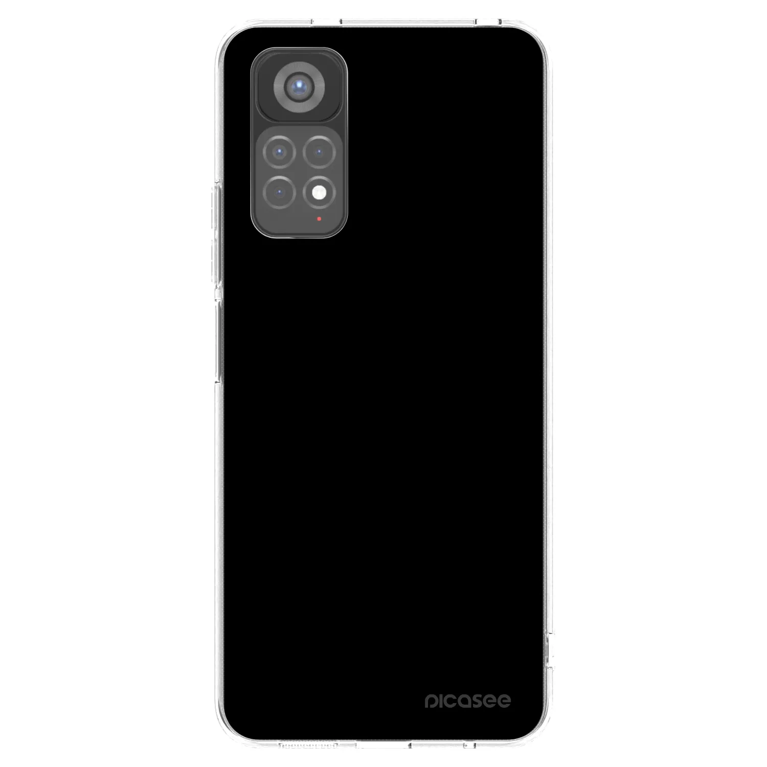 Picasee husă transparentă din silicon pentru Xiaomi Redmi Note 11S 5G - Black Bliss