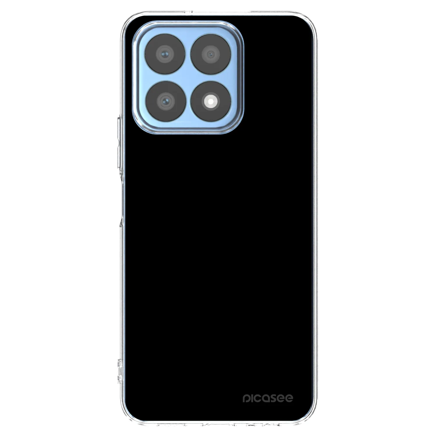Picasee husă transparentă din silicon pentru Honor X8a - Black Bliss
