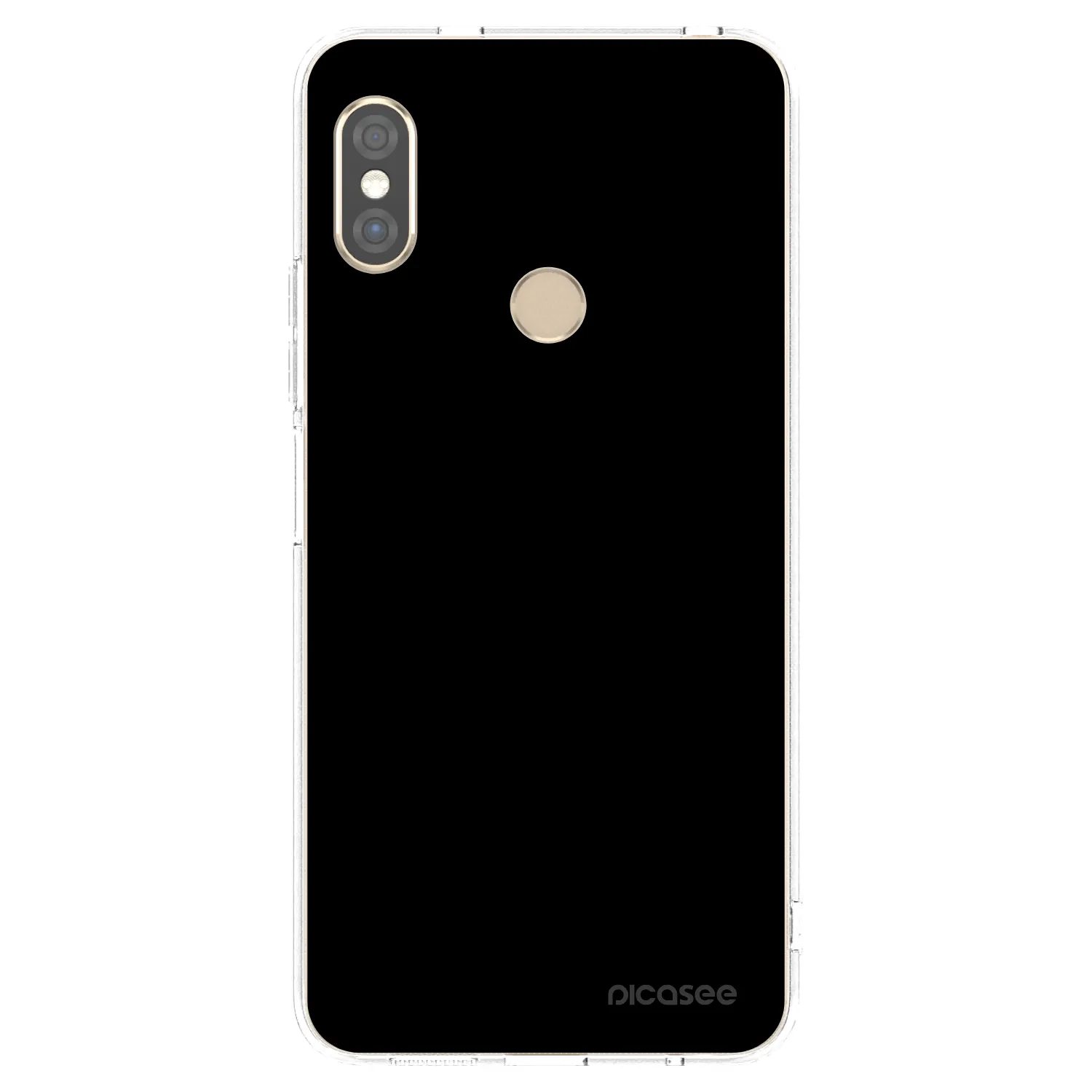 Picasee husă transparentă din silicon pentru Xiaomi Redmi Note 5 Global - Black Bliss