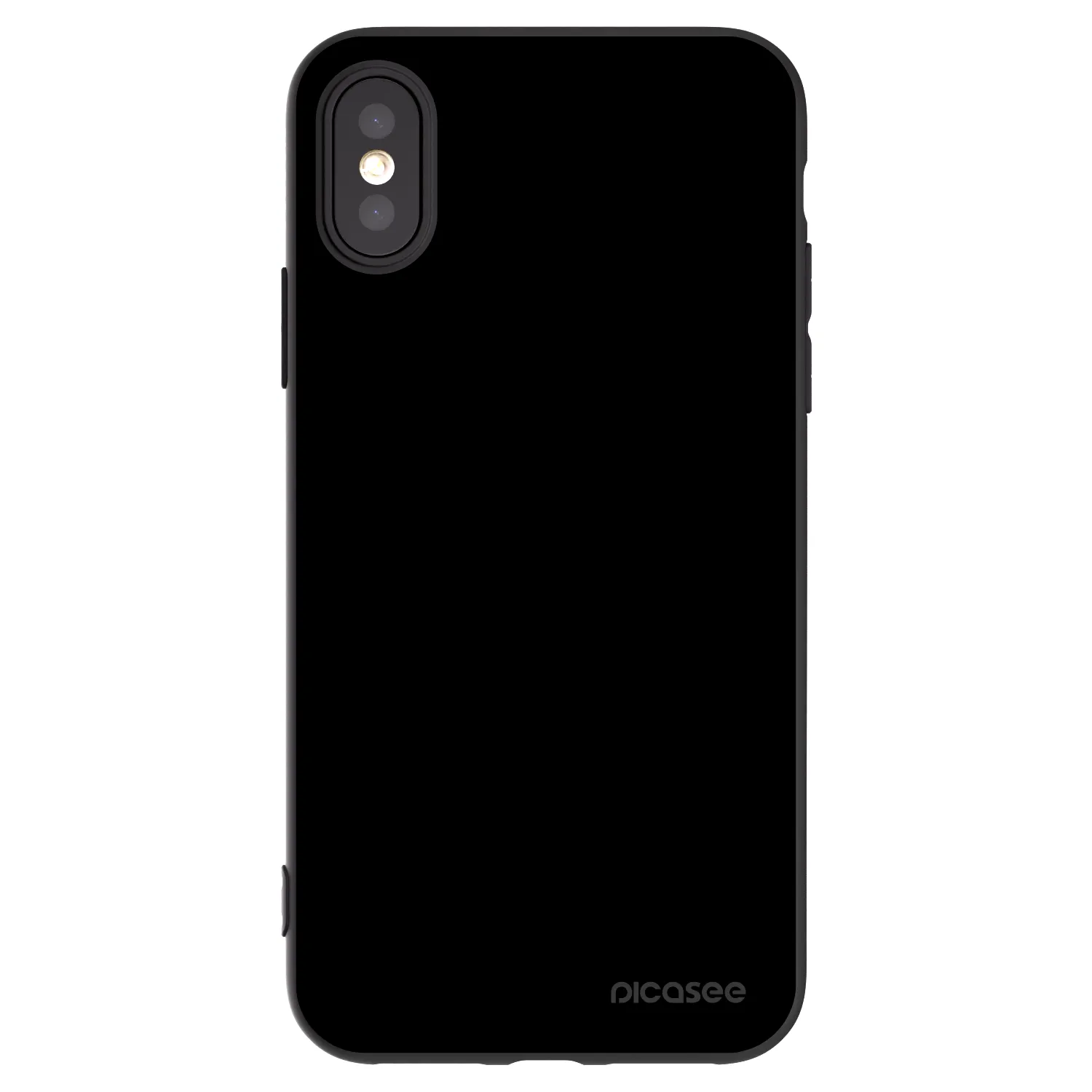 Picasee husă neagră din silicon pentru Apple iPhone X/XS - Black Bliss