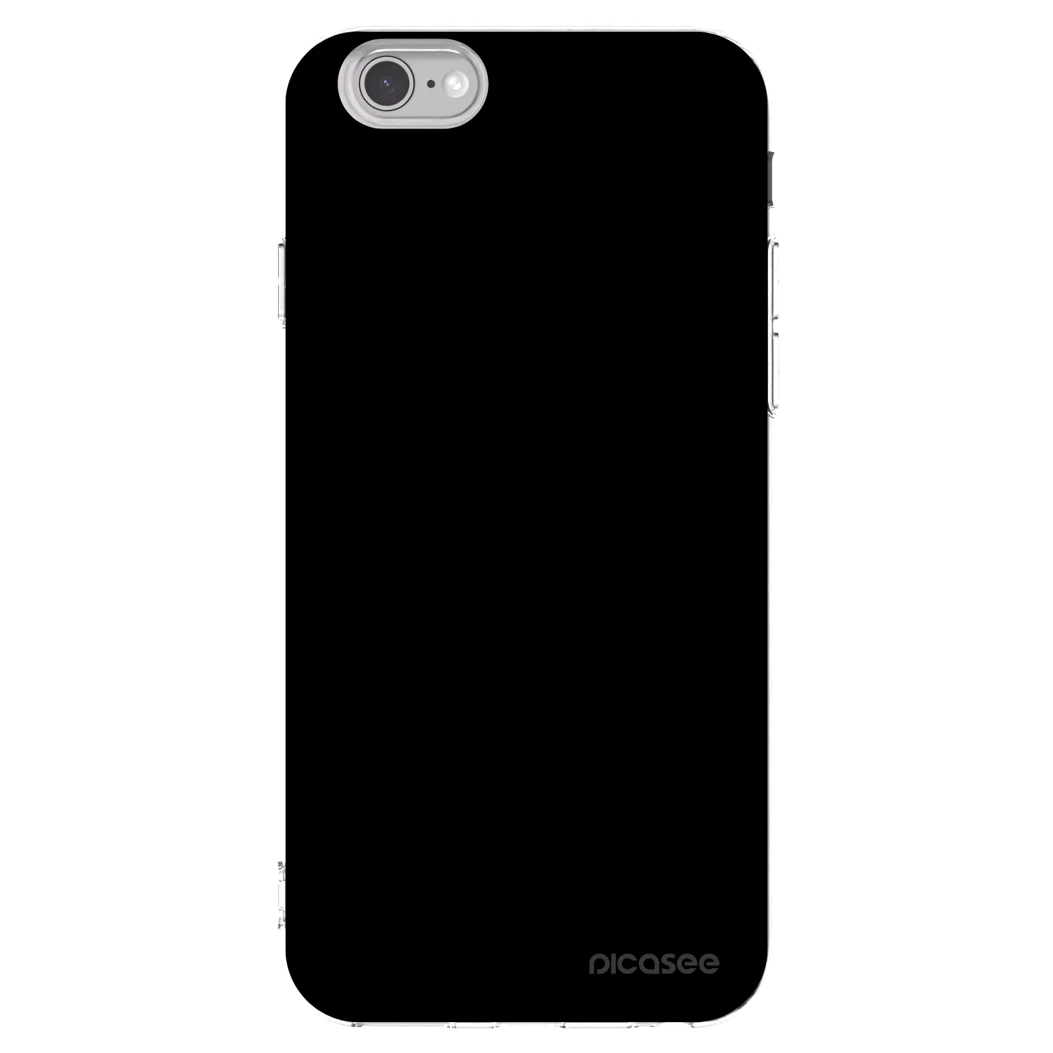 Picasee husă transparentă din silicon pentru Apple iPhone 6/6S - Black Bliss