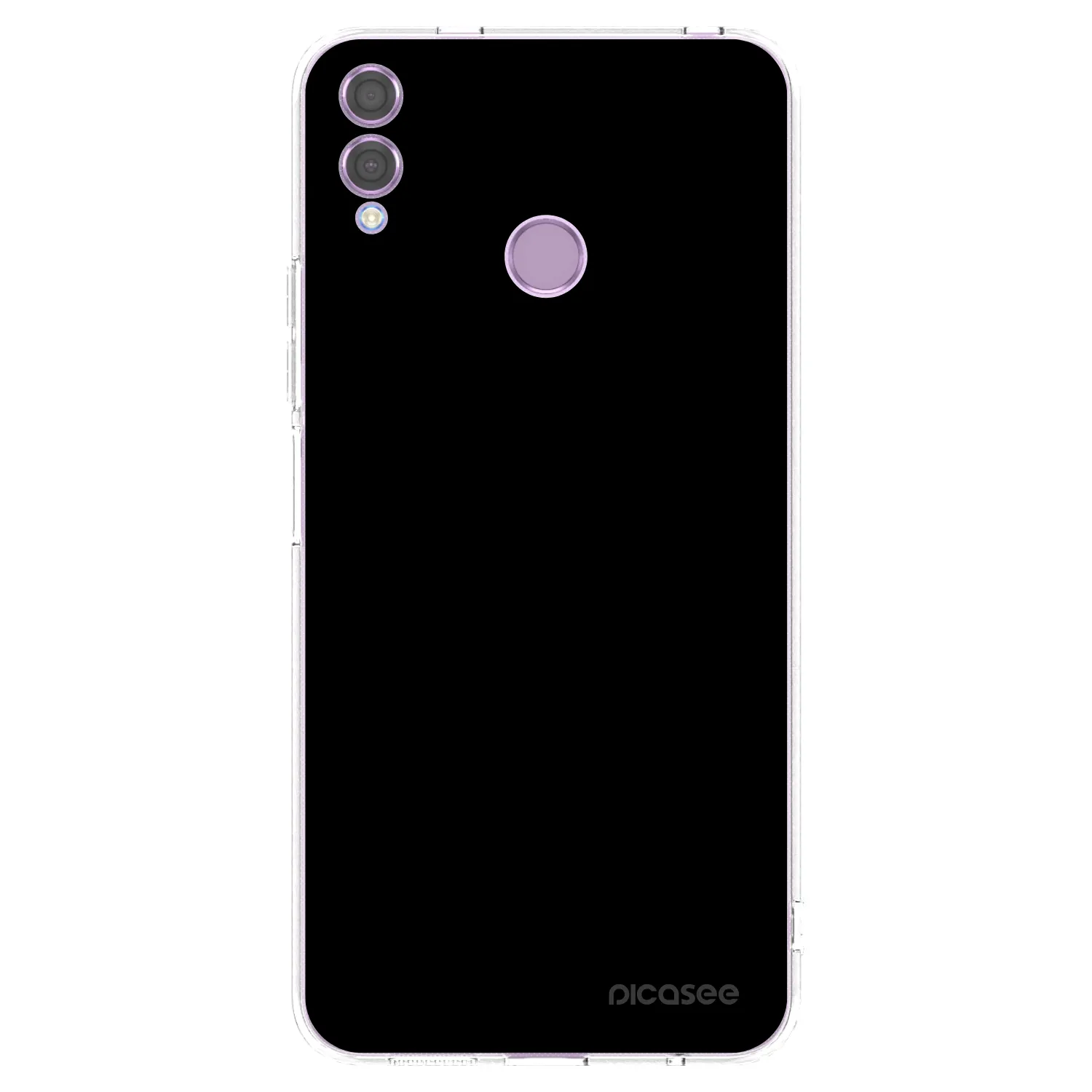 Picasee husă transparentă din silicon pentru Honor 8X - Black Bliss