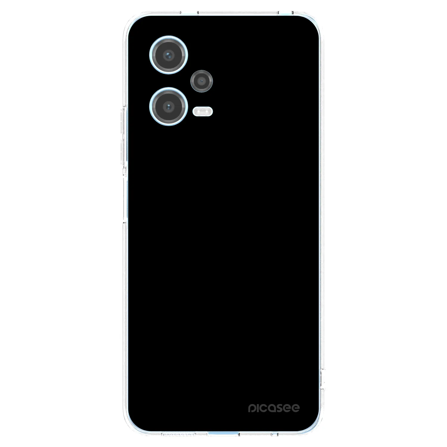 Picasee husă transparentă din silicon pentru Xiaomi Redmi Note 12 5G - Black Bliss
