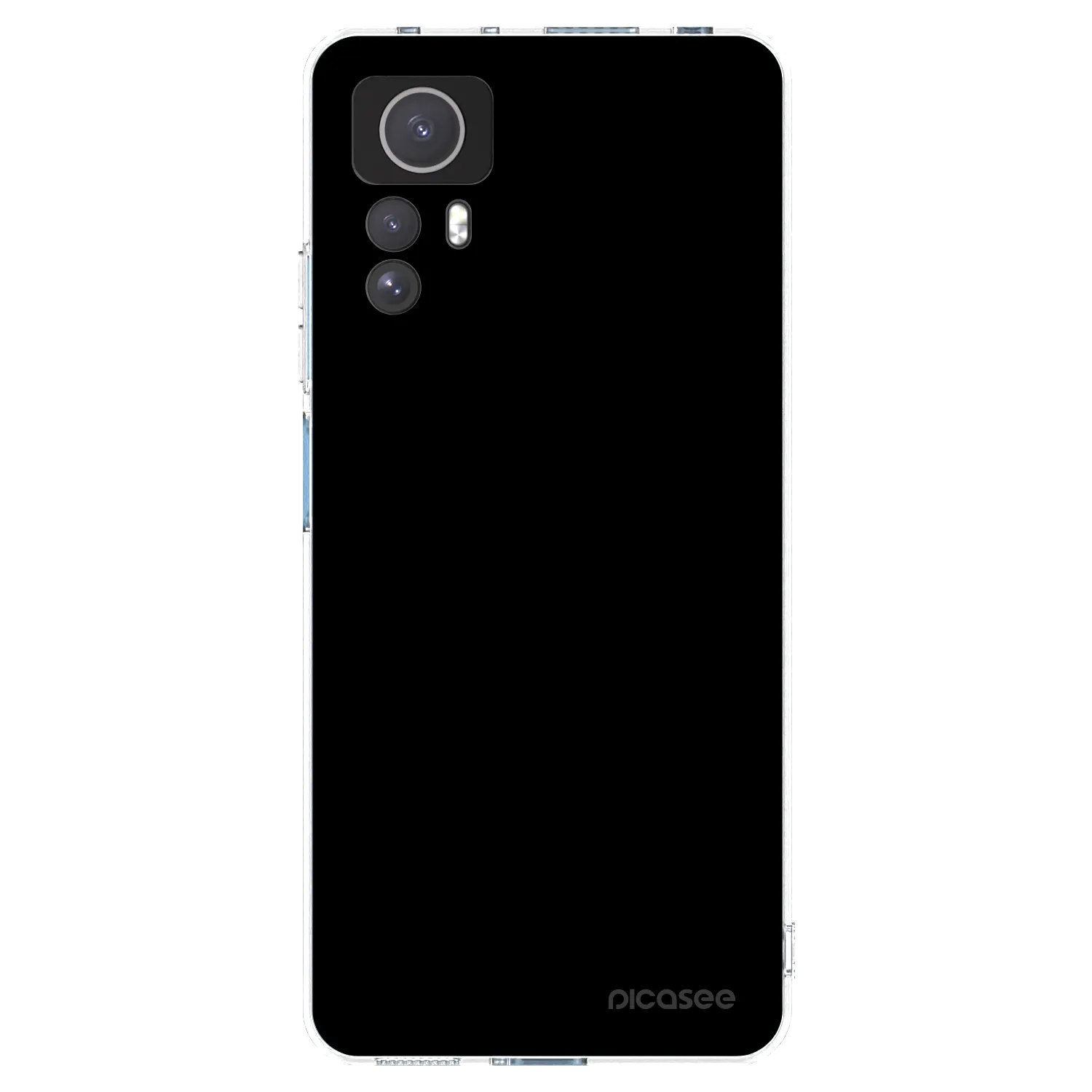 Picasee husă transparentă din silicon pentru Xiaomi Redmi Note 12S - Black Bliss