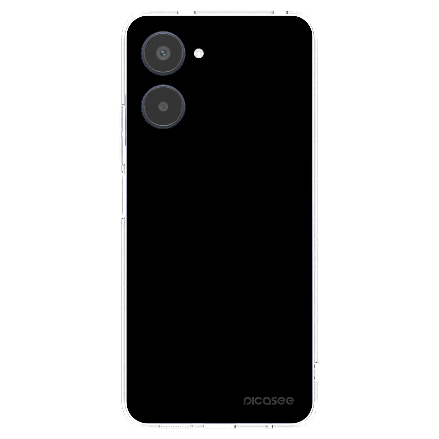 Picasee husă transparentă din silicon pentru Realme 10 4G - Black Bliss