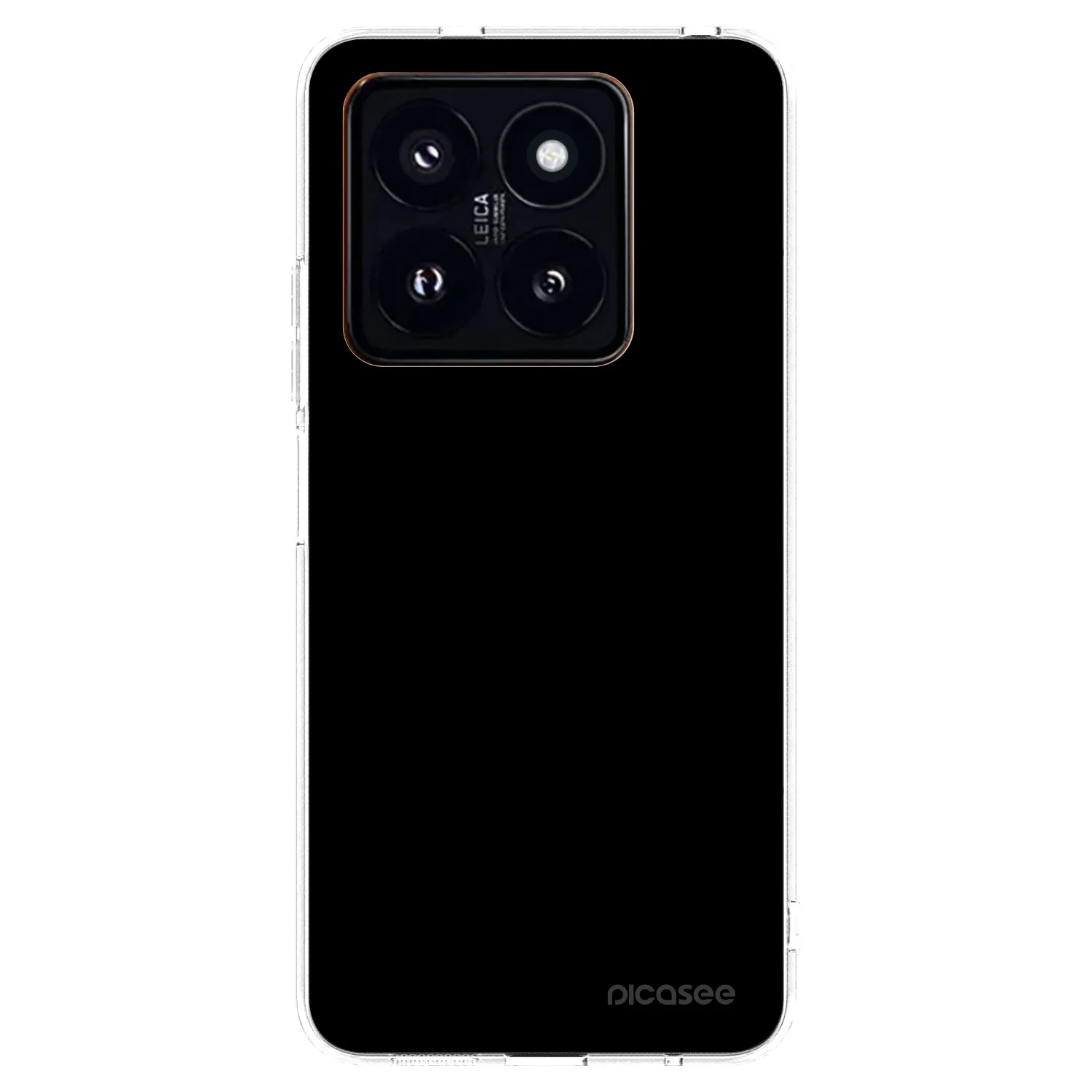 Picasee husă transparentă din silicon pentru Xiaomi 14 Pro - Black Bliss