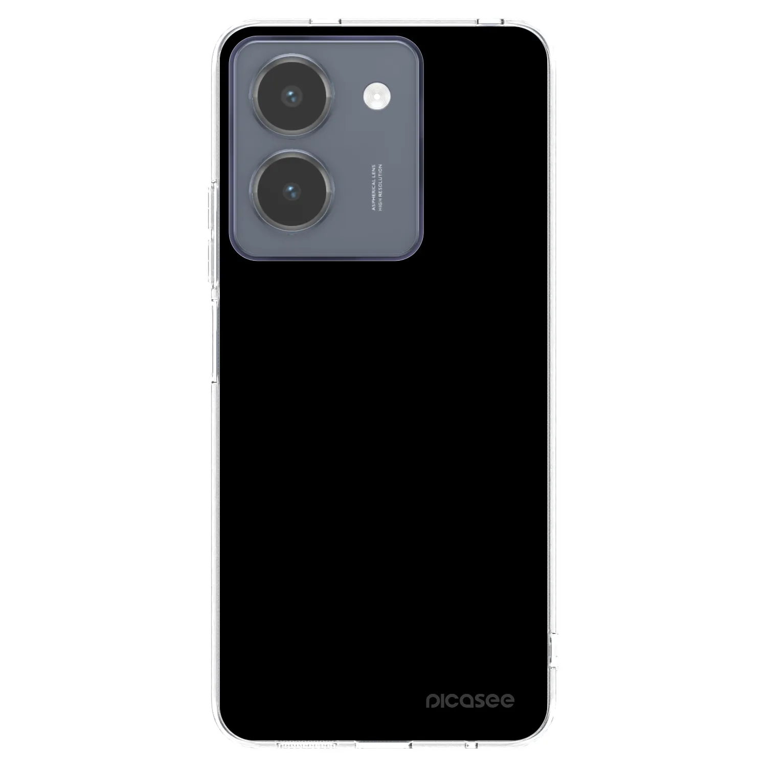 Picasee husă transparentă din silicon pentru Vivo Y36 4G - Black Bliss