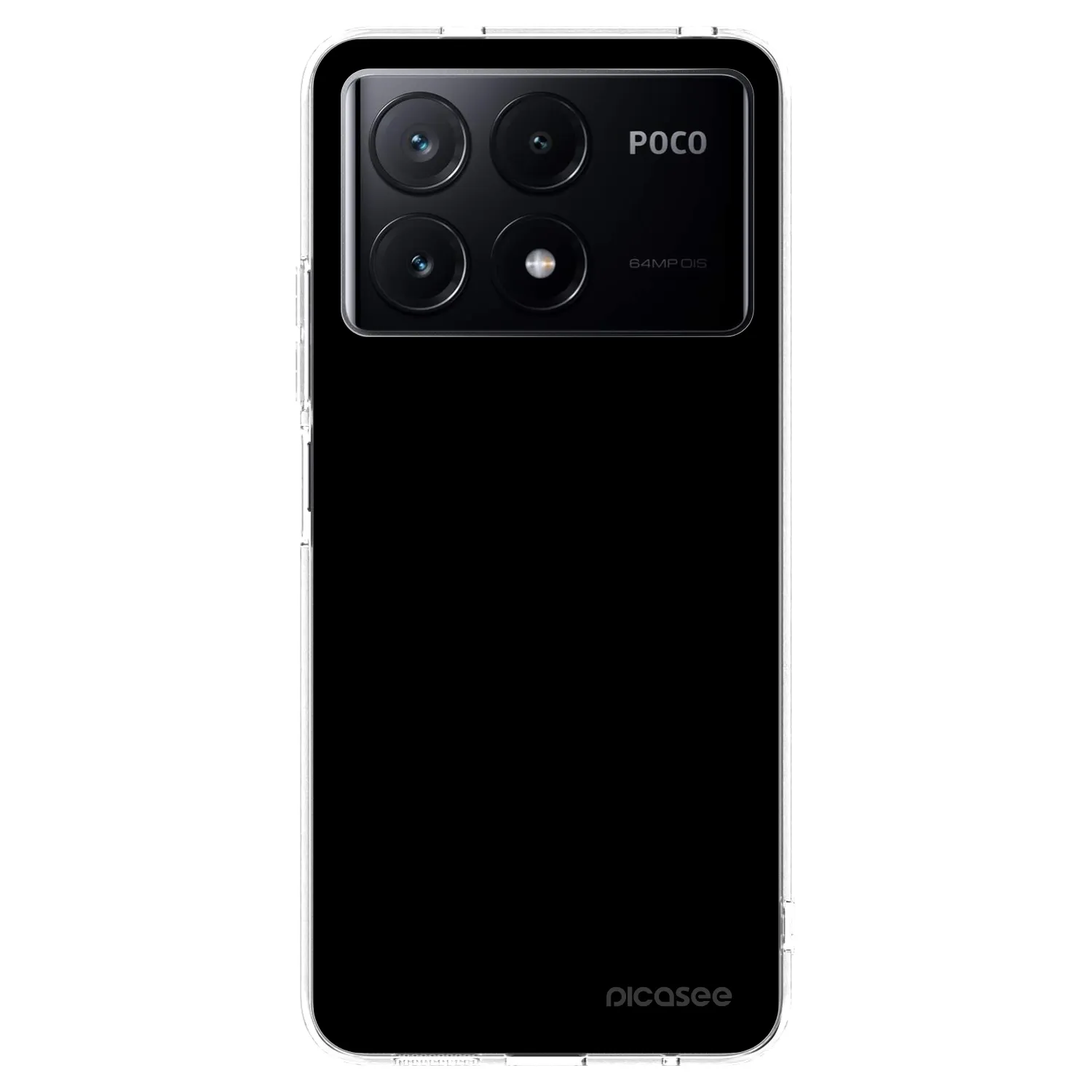 Picasee husă transparentă din silicon pentru Xiaomi Poco X6 Pro - Black Bliss