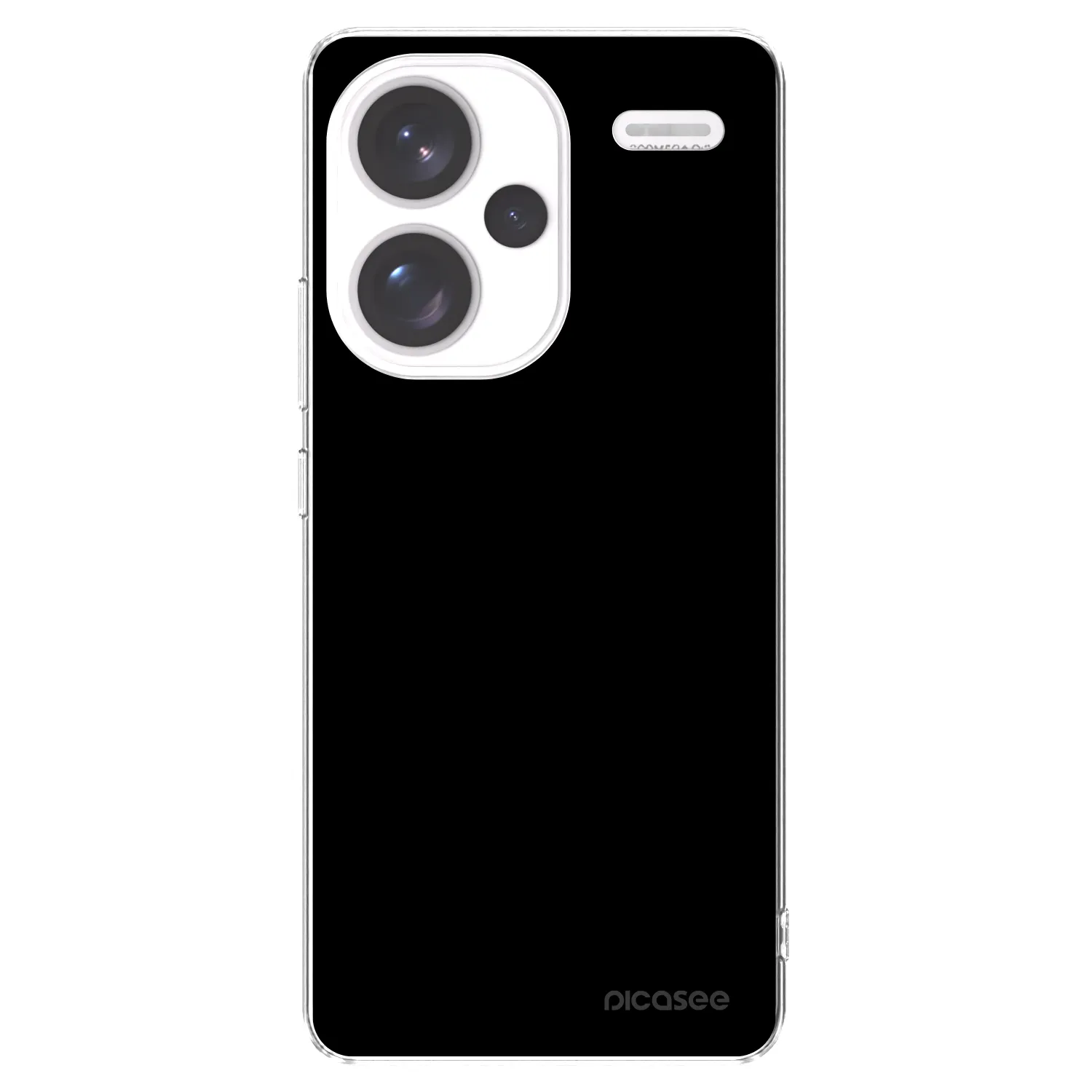Picasee husă transparentă din silicon pentru Xiaomi Redmi Note 13 Pro+ 5G - Black Bliss