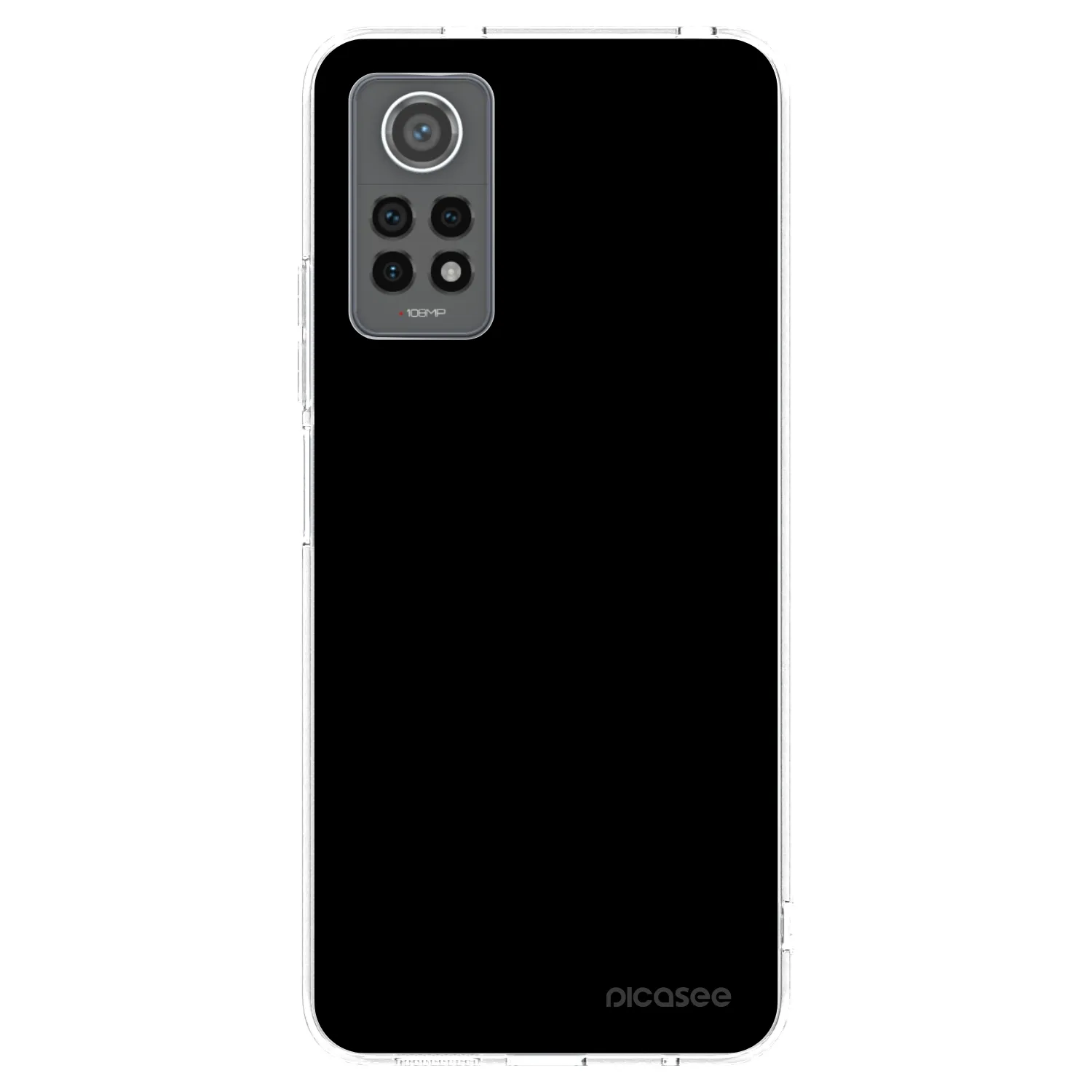 Picasee husă transparentă din silicon pentru Xiaomi Redmi Note 12 Pro 4G - Black Bliss