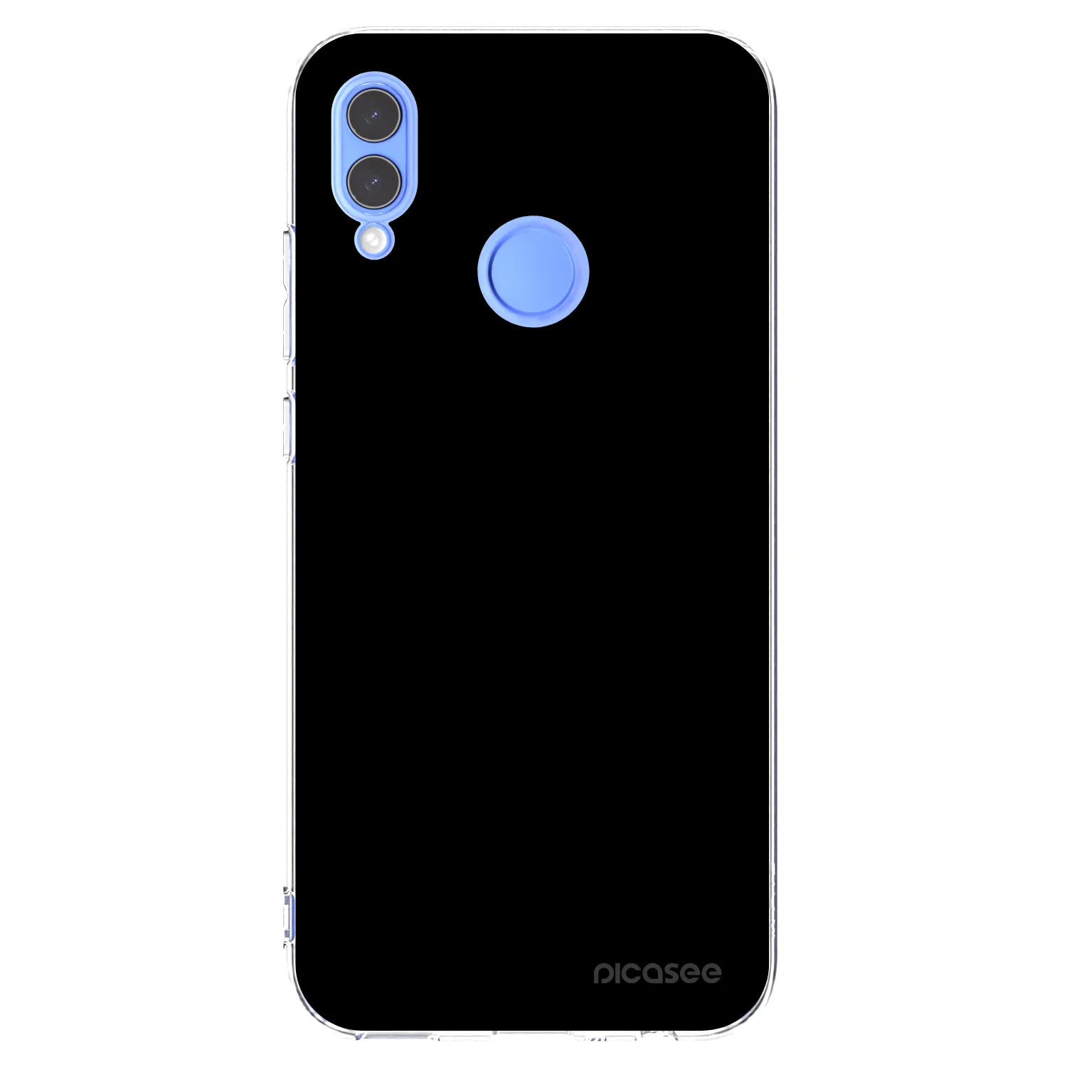 Picasee husă transparentă din silicon pentru Huawei P Smart 2019 - Black Bliss