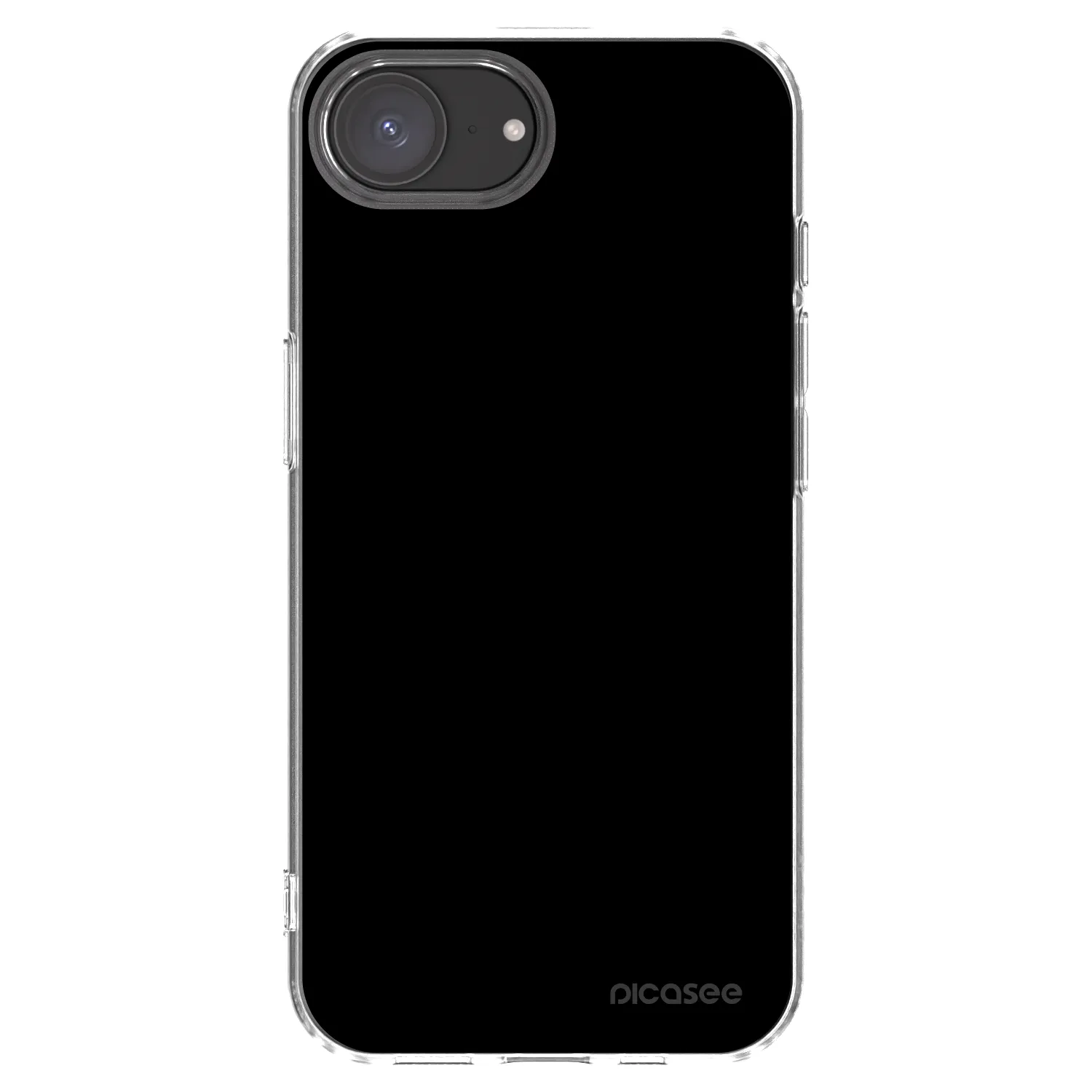 Picasee husă transparentă din silicon pentru Apple iPhone 16e - Black Bliss