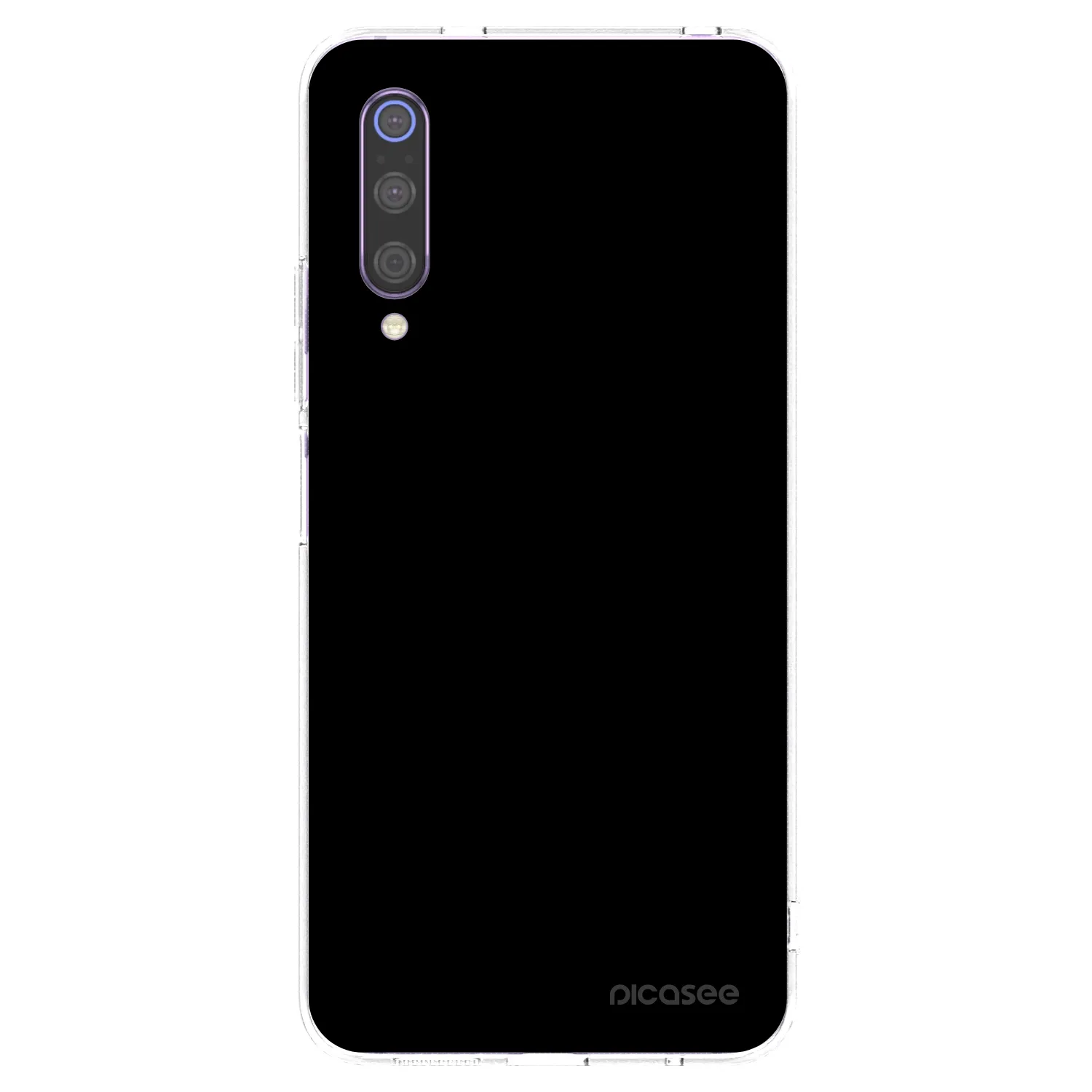 Picasee husă transparentă din silicon pentru Xiaomi Mi 9 - Black Bliss