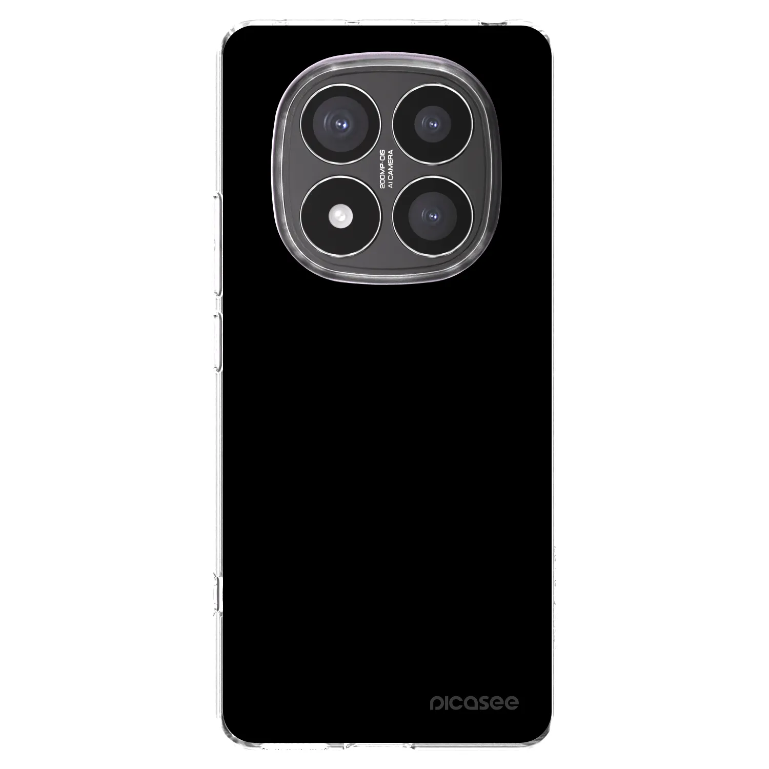 Picasee husă transparentă din silicon pentru Xiaomi Redmi Note 14 Pro+ 5G - Black Bliss