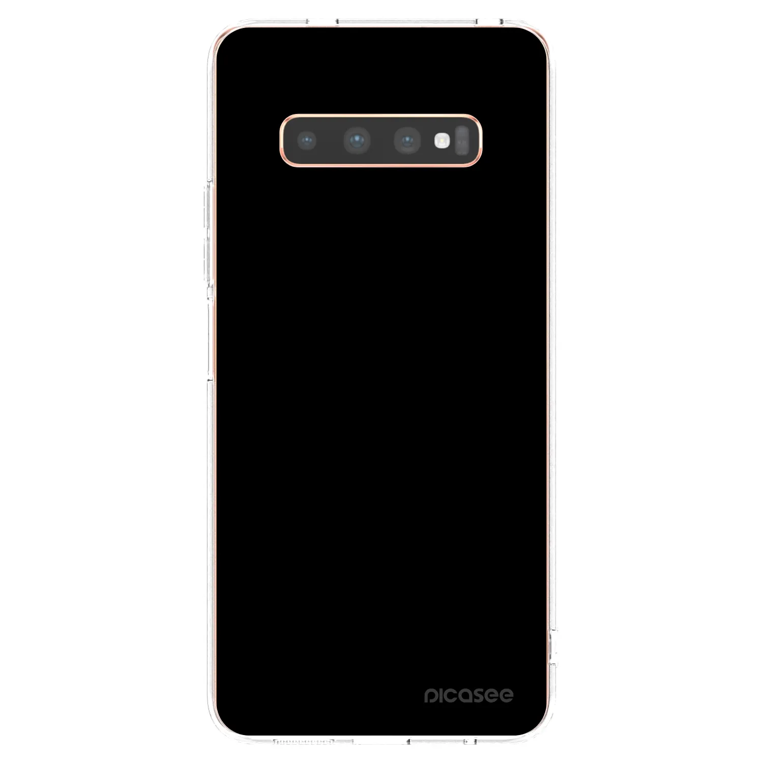 Picasee husă transparentă din silicon pentru Samsung Galaxy S10 Plus G975 - Black Bliss