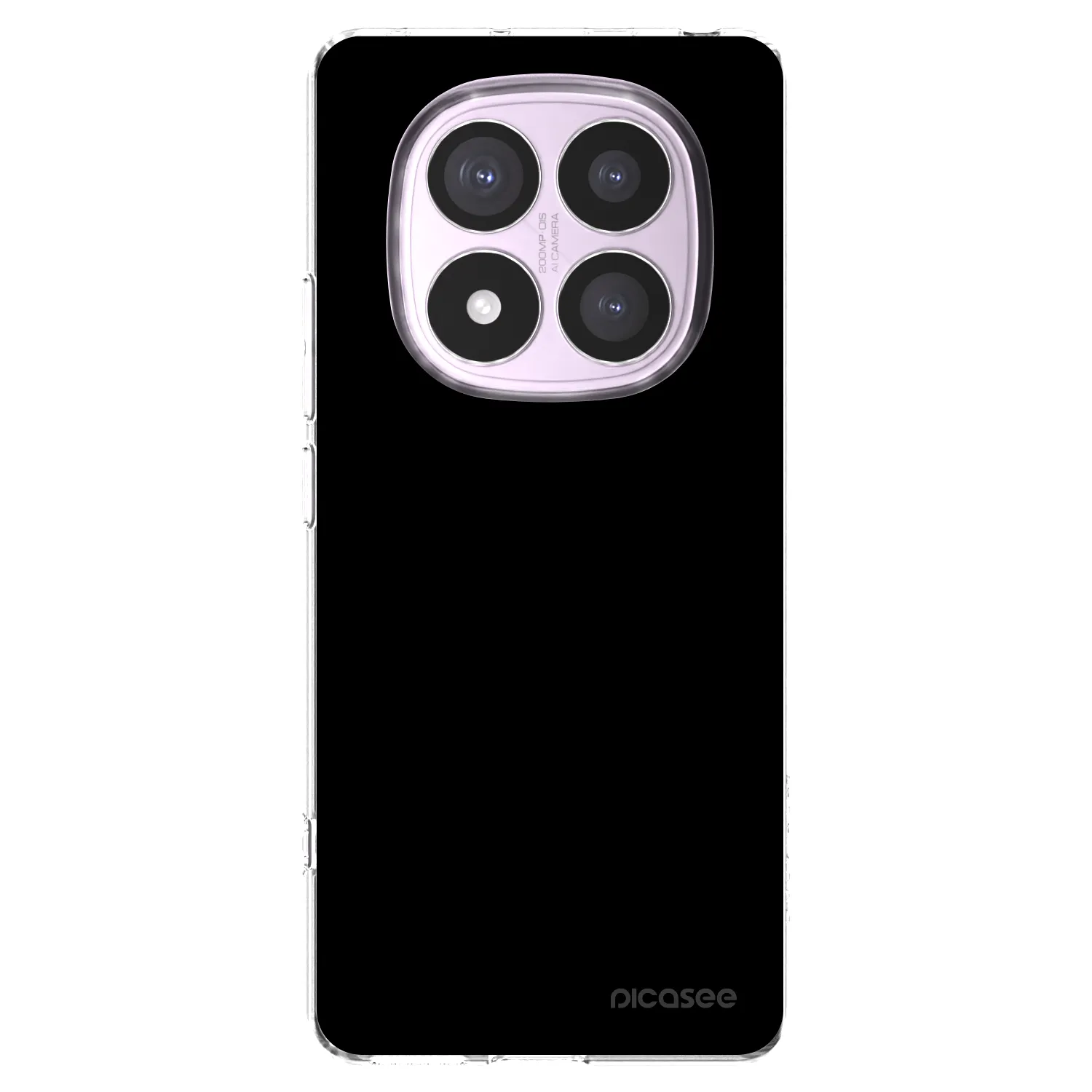 Picasee husă transparentă din silicon pentru Xiaomi Redmi Note 14 Pro 4G - Black Bliss