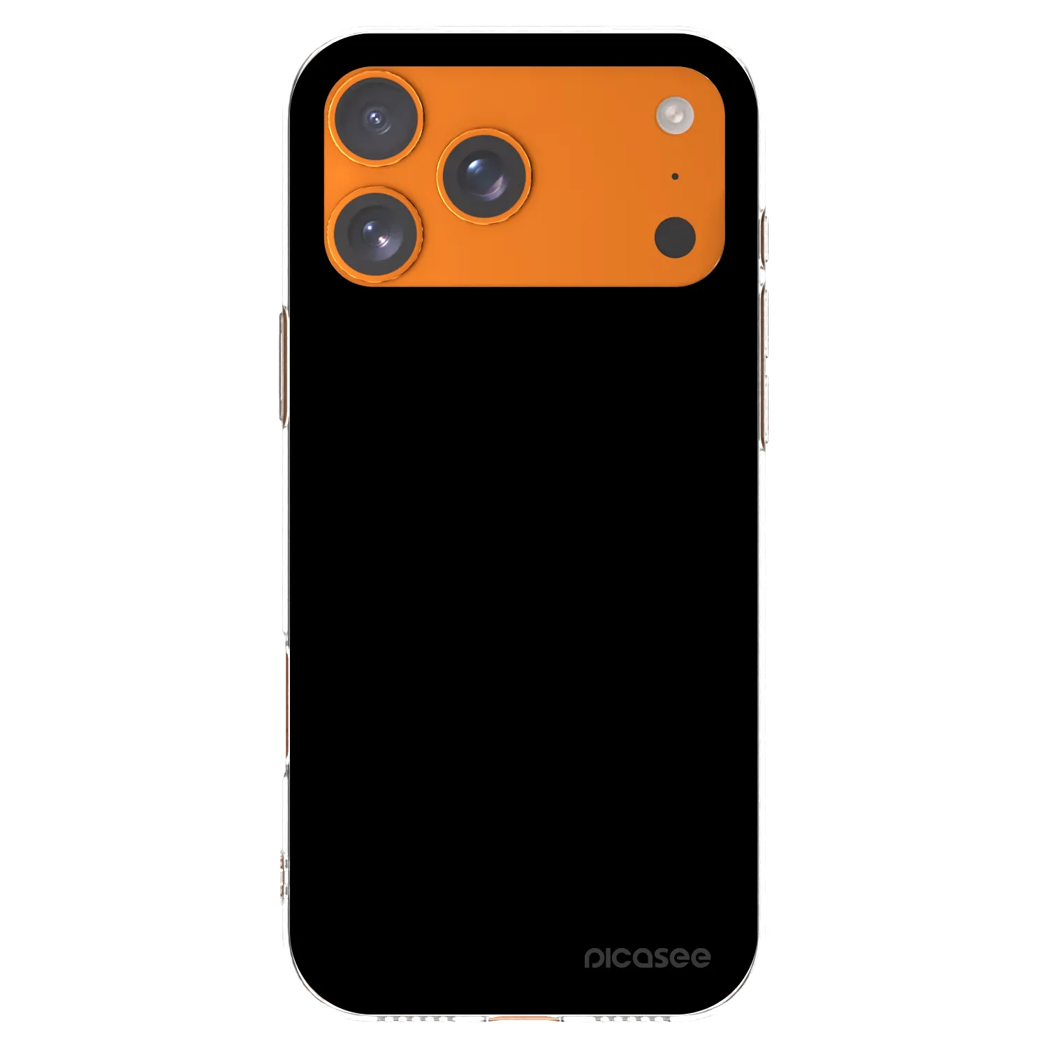 Picasee husă transparentă din silicon pentru Apple iPhone 17 Pro Max - Black Bliss
