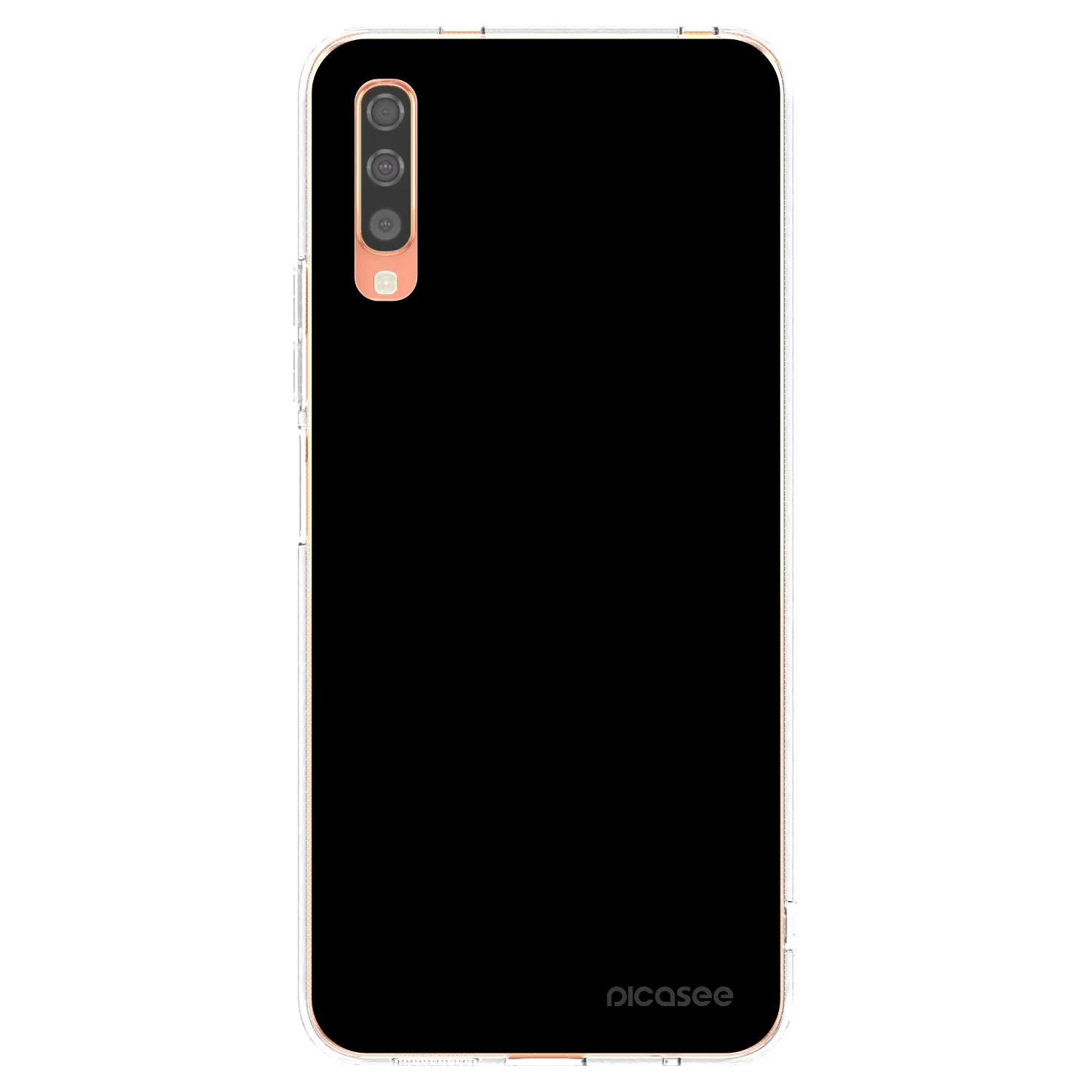 Picasee husă transparentă din silicon pentru Samsung Galaxy A70 A705F - Black Bliss