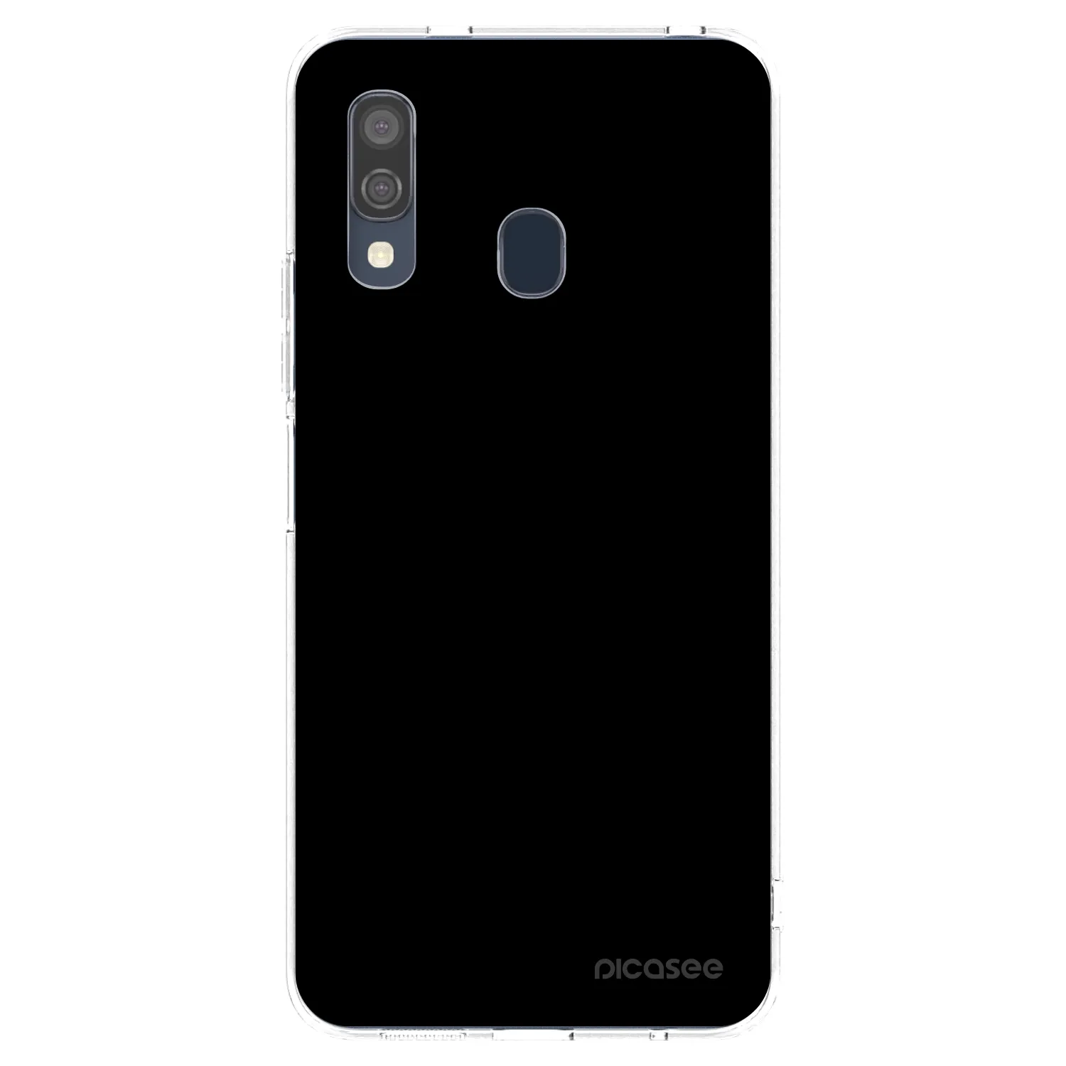 Picasee husă transparentă din silicon pentru Samsung Galaxy A40 A405F - Black Bliss