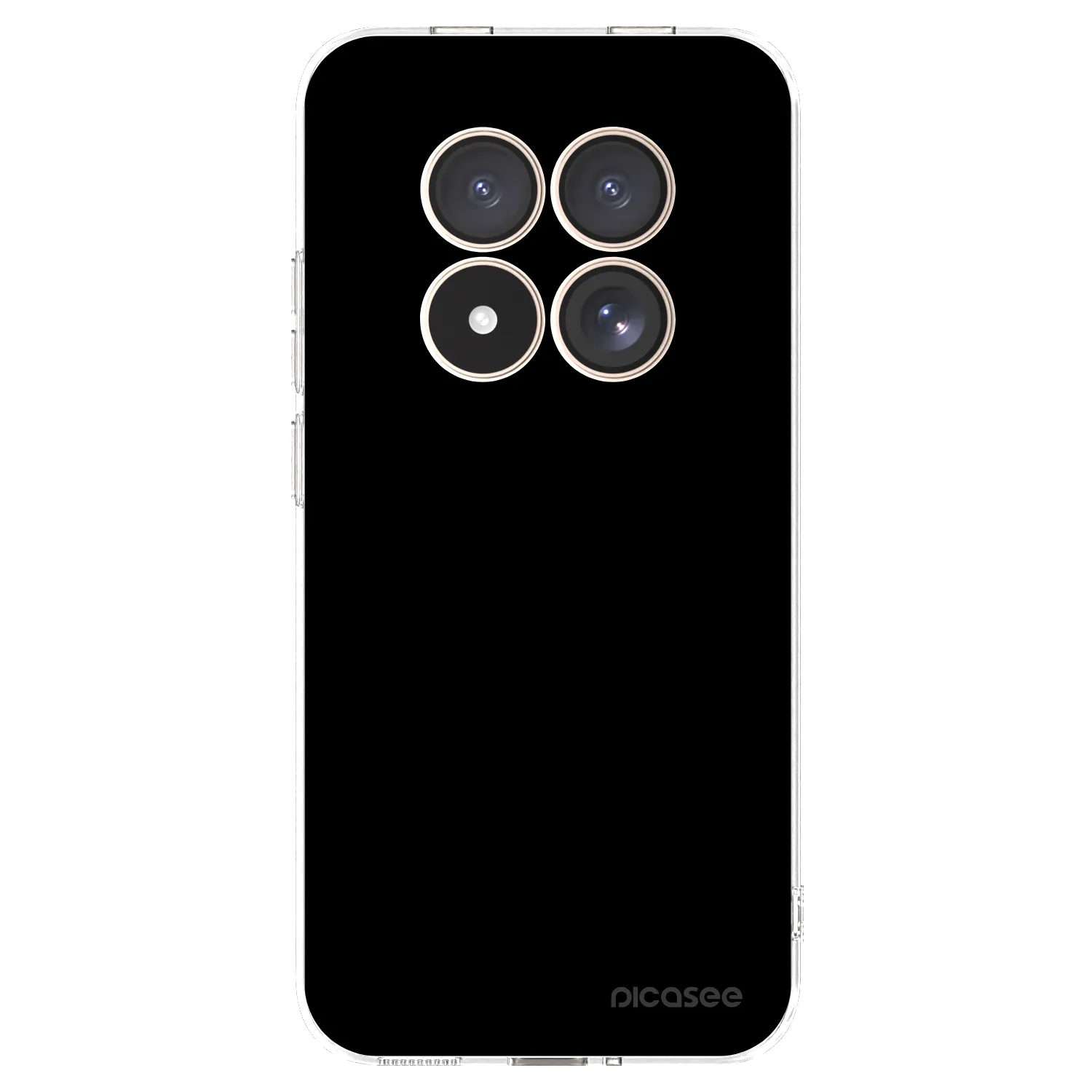 Picasee husă transparentă din silicon pentru Xiaomi Redmi Note 15 Pro 4G - Black Bliss
