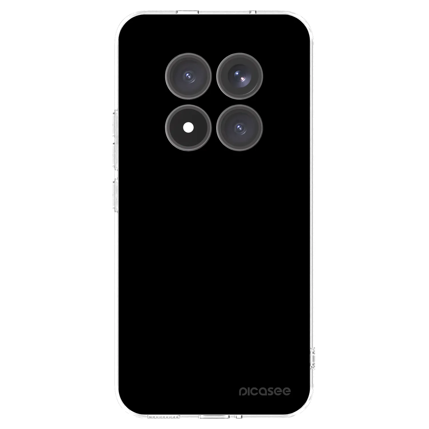 Picasee husă transparentă din silicon pentru Xiaomi Redmi Note 15 Pro+ - Black Bliss