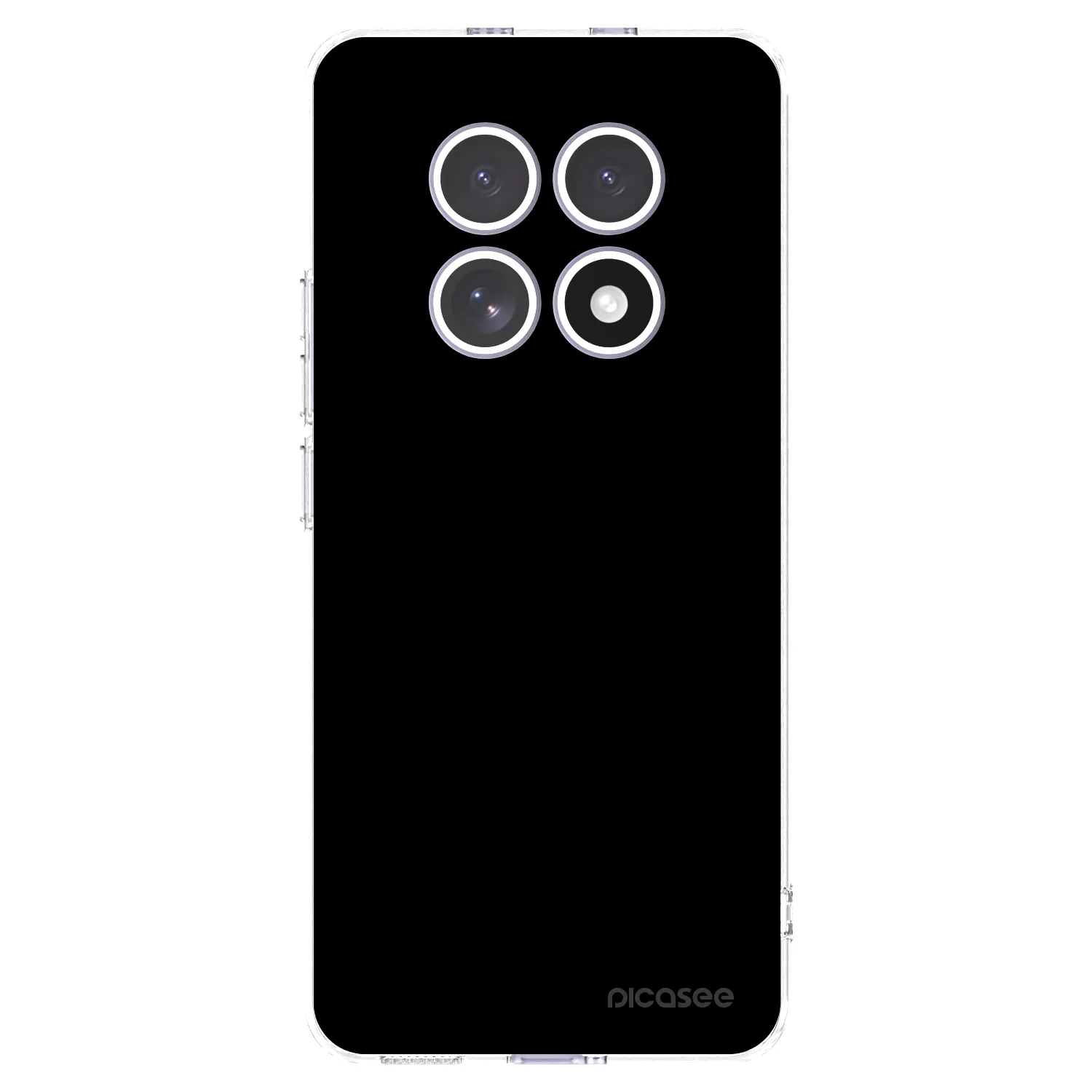 Picasee husă transparentă din silicon pentru Xiaomi Redmi Note 15 - Black Bliss