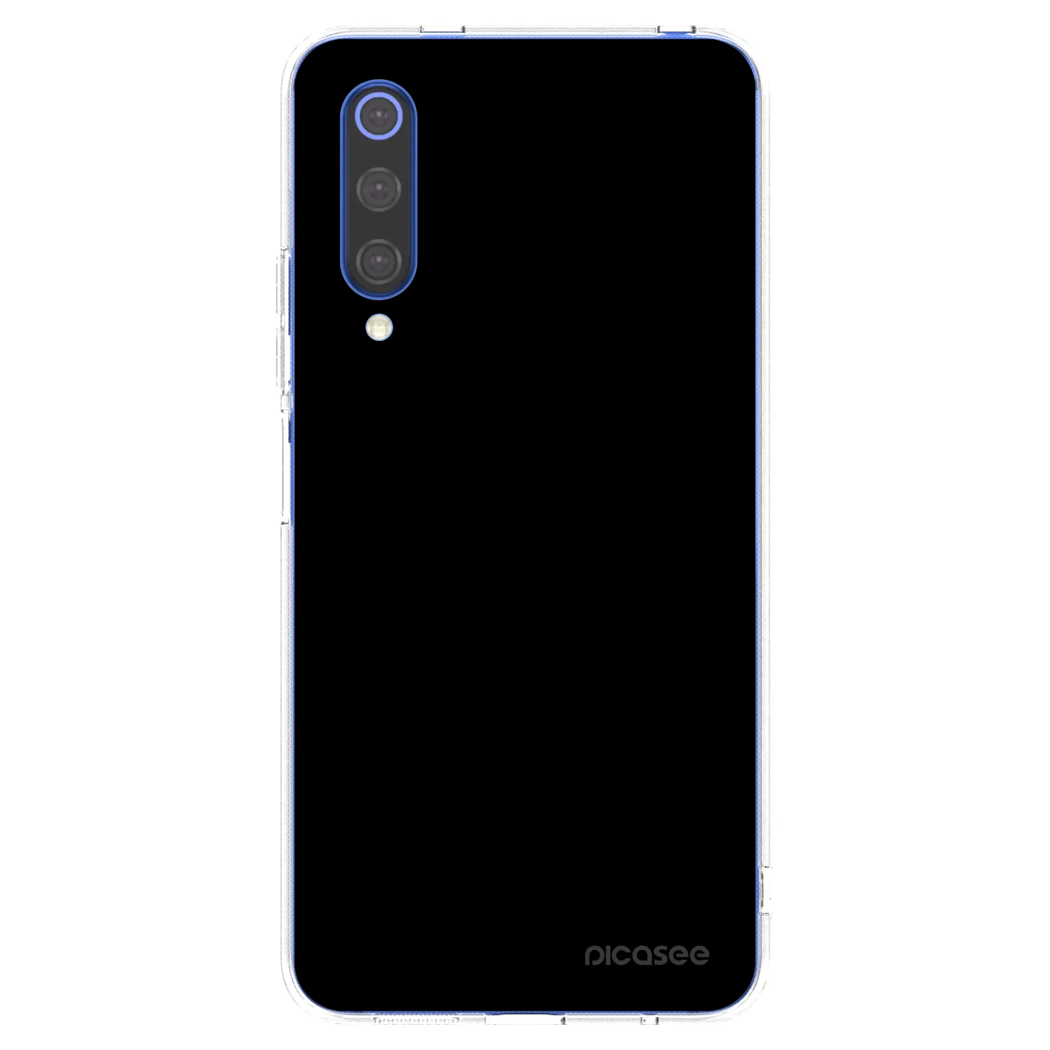 Picasee husă transparentă din silicon pentru Xiaomi Mi 9 SE - Black Bliss