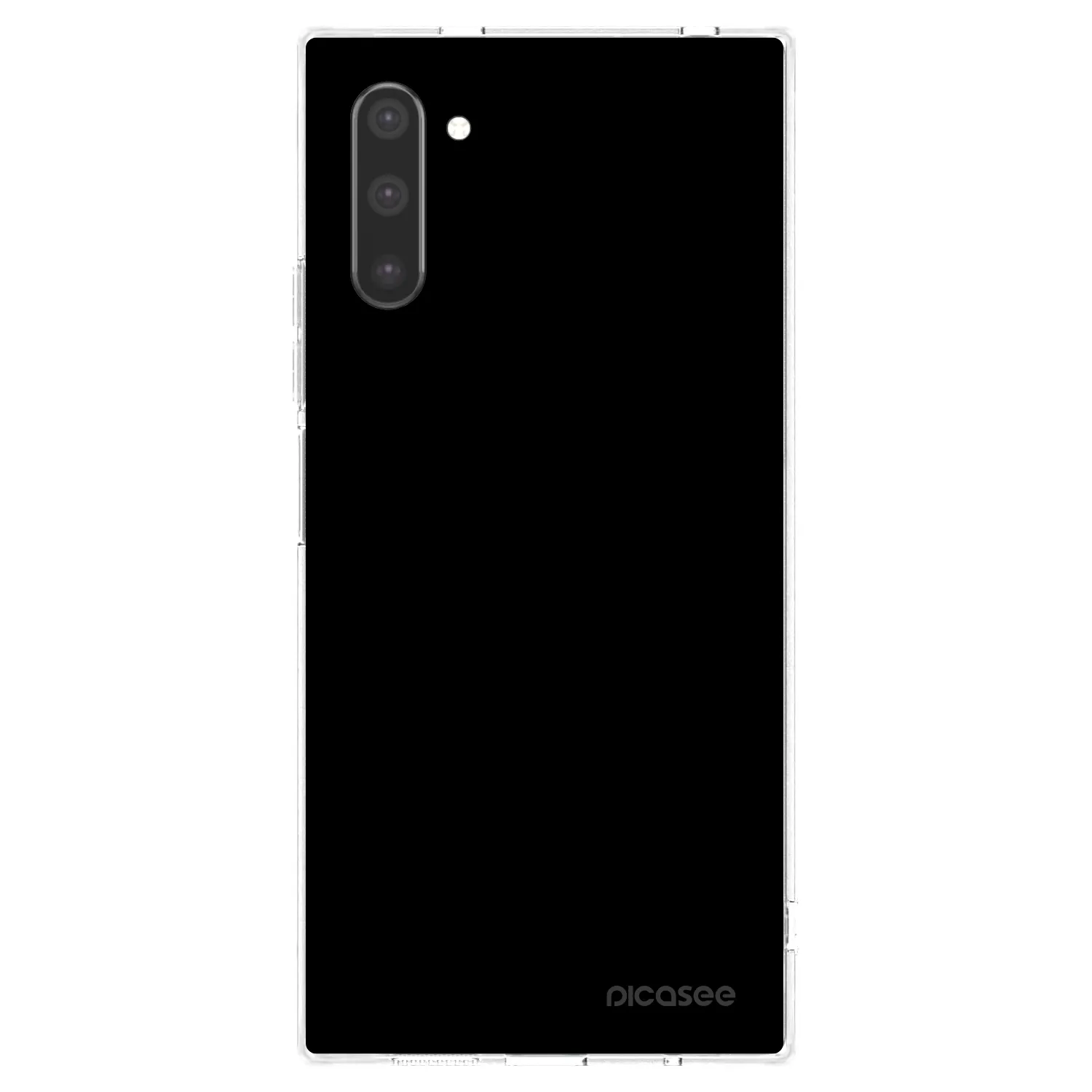 Picasee husă transparentă din silicon pentru Samsung Galaxy Note 10 N970F - Black Bliss