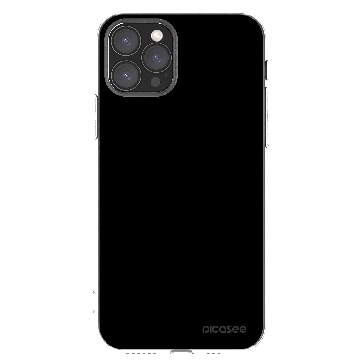 Picasee husă transparentă din silicon pentru Apple iPhone 11 Pro - Black Bliss