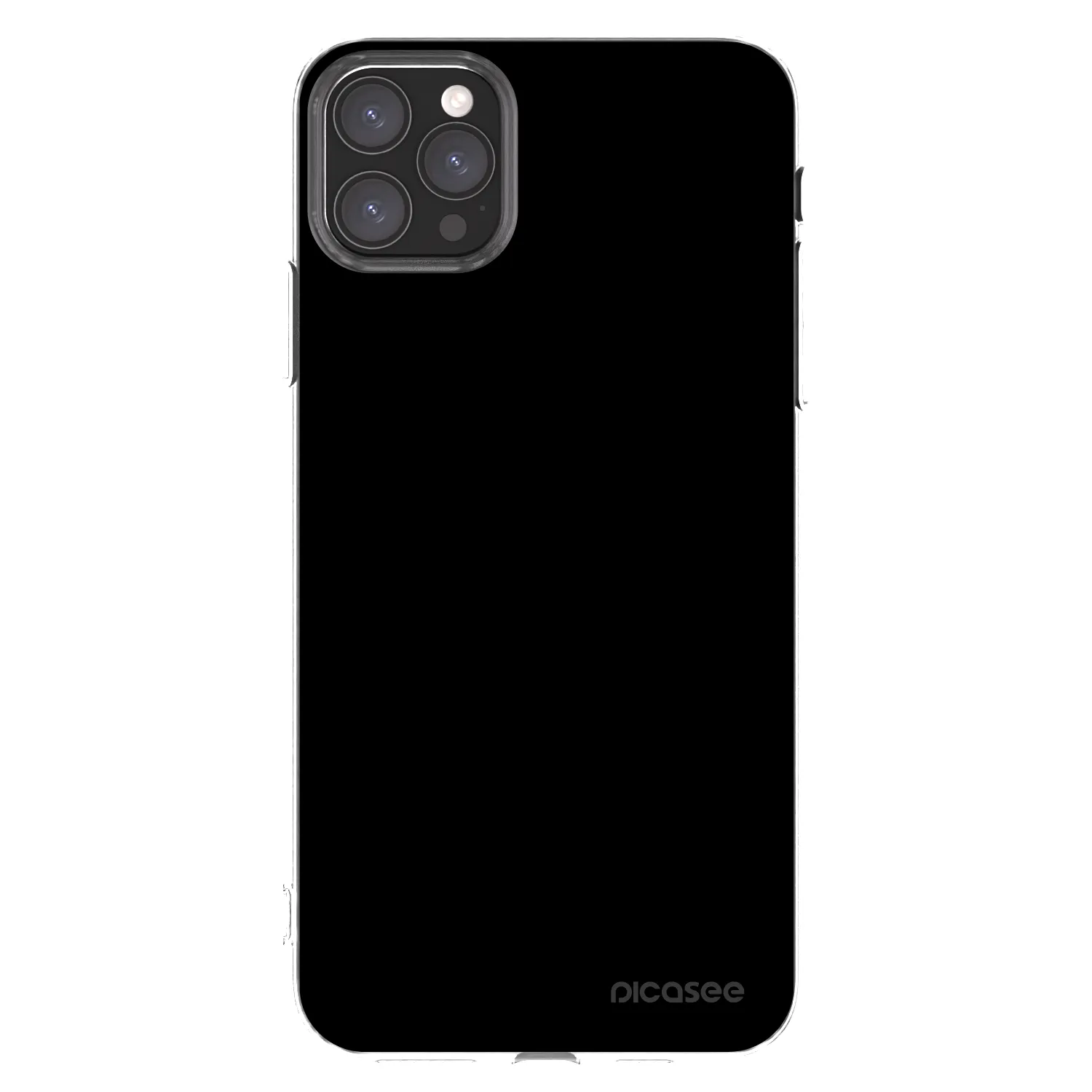 Picasee husă transparentă din silicon pentru Apple iPhone 11 Pro Max - Black Bliss