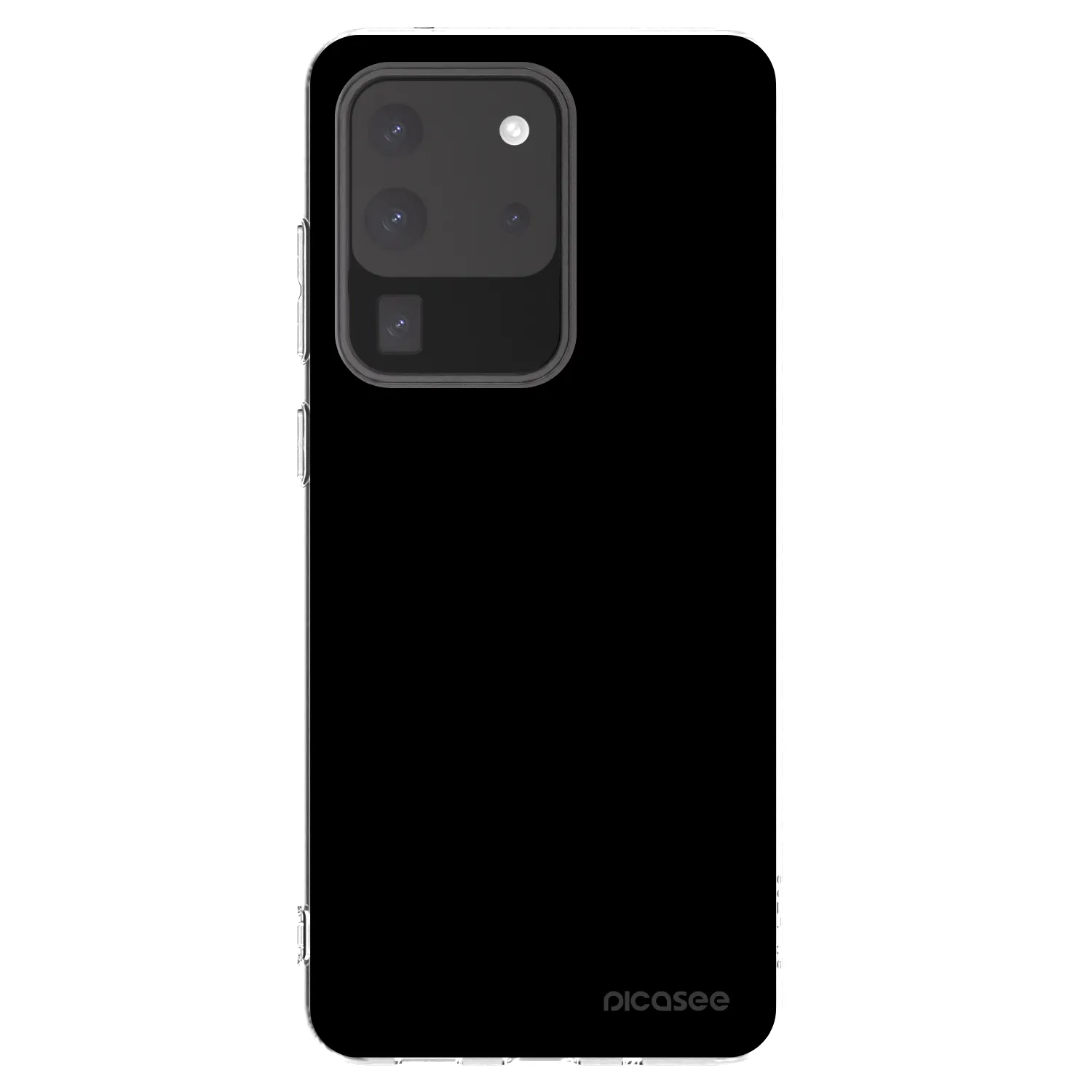 Picasee husă transparentă din silicon pentru Samsung Galaxy S20 Ultra 5G G988F - Black Bliss