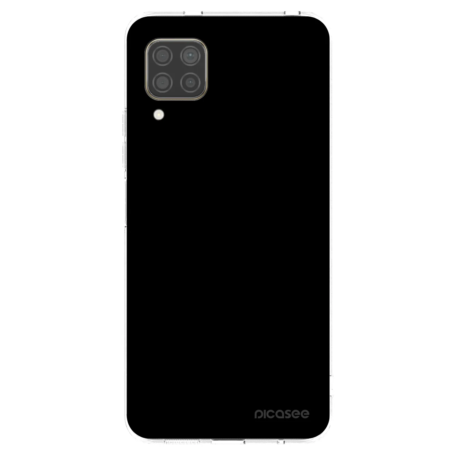 Picasee husă transparentă din silicon pentru Huawei P40 Lite - Black Bliss