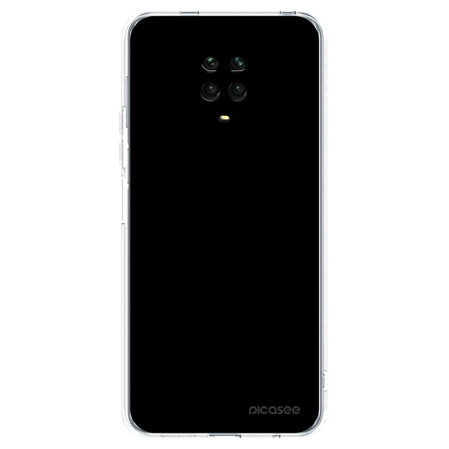 Picasee husă transparentă din silicon pentru Xiaomi Redmi Note 9 Pro - Black Bliss