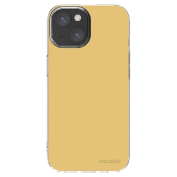 Picasee husă transparentă din silicon pentru Apple iPhone 15 - Canary Crystal