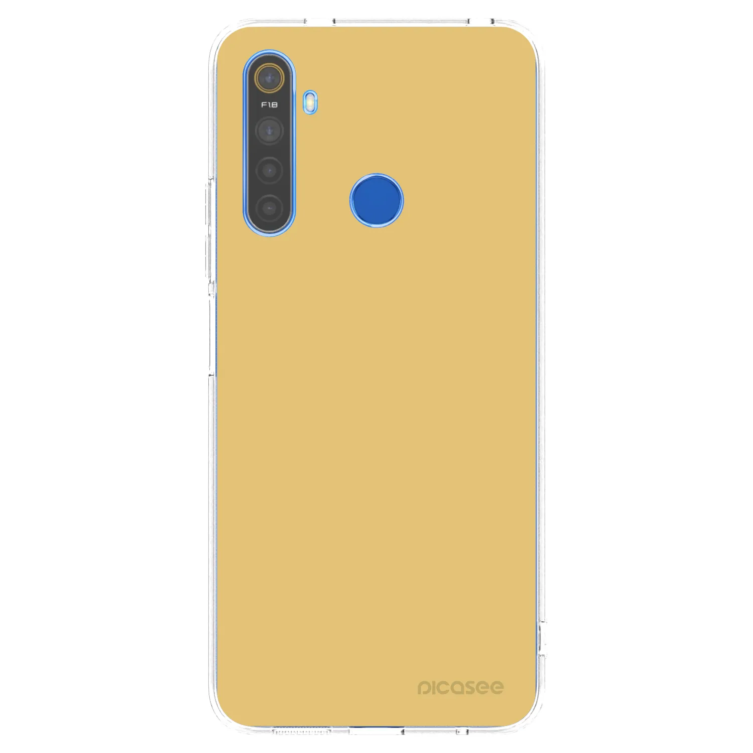 Picasee husă transparentă din silicon pentru Realme 5 - Canary Crystal