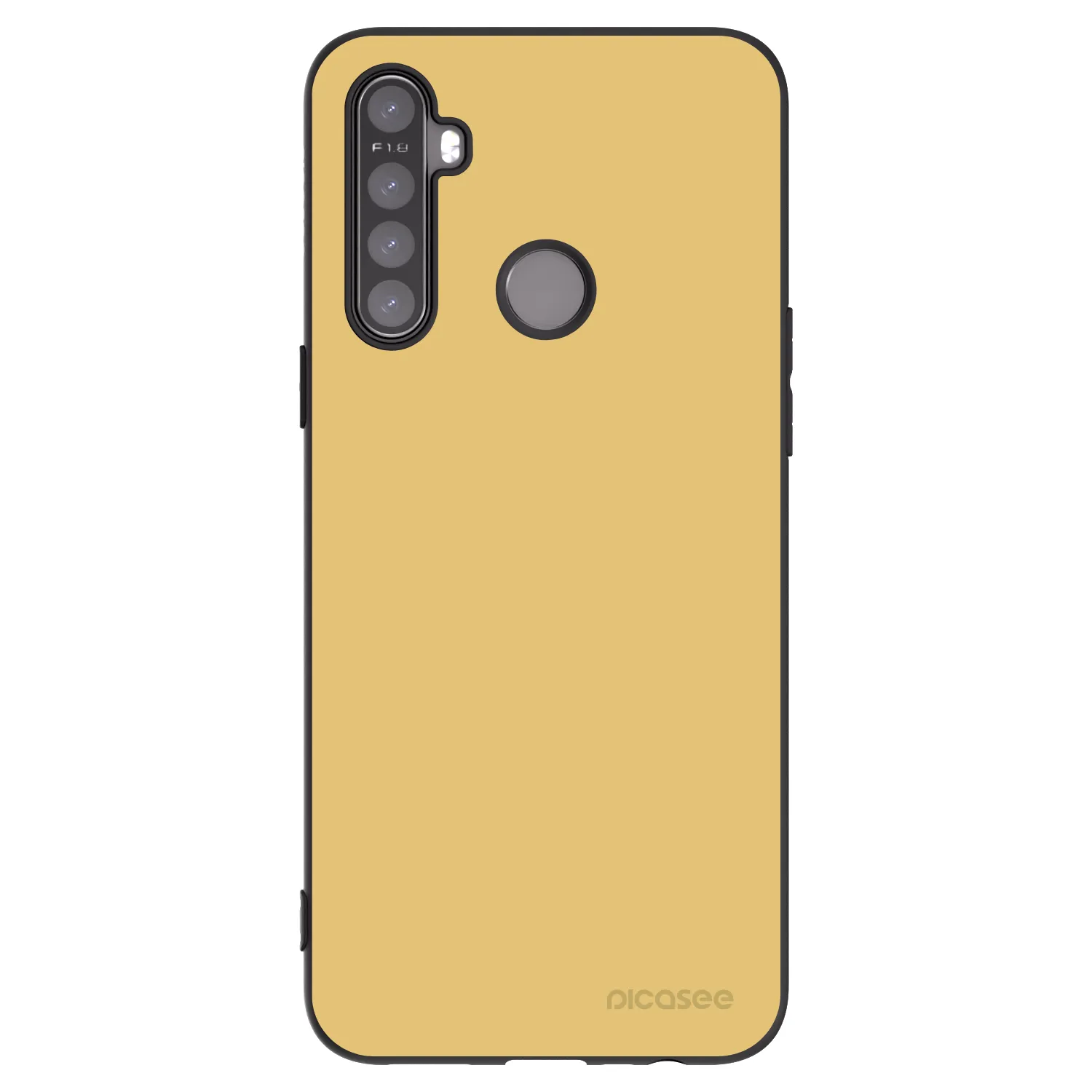 Picasee husă neagră din silicon pentru Realme 5 - Canary Crystal