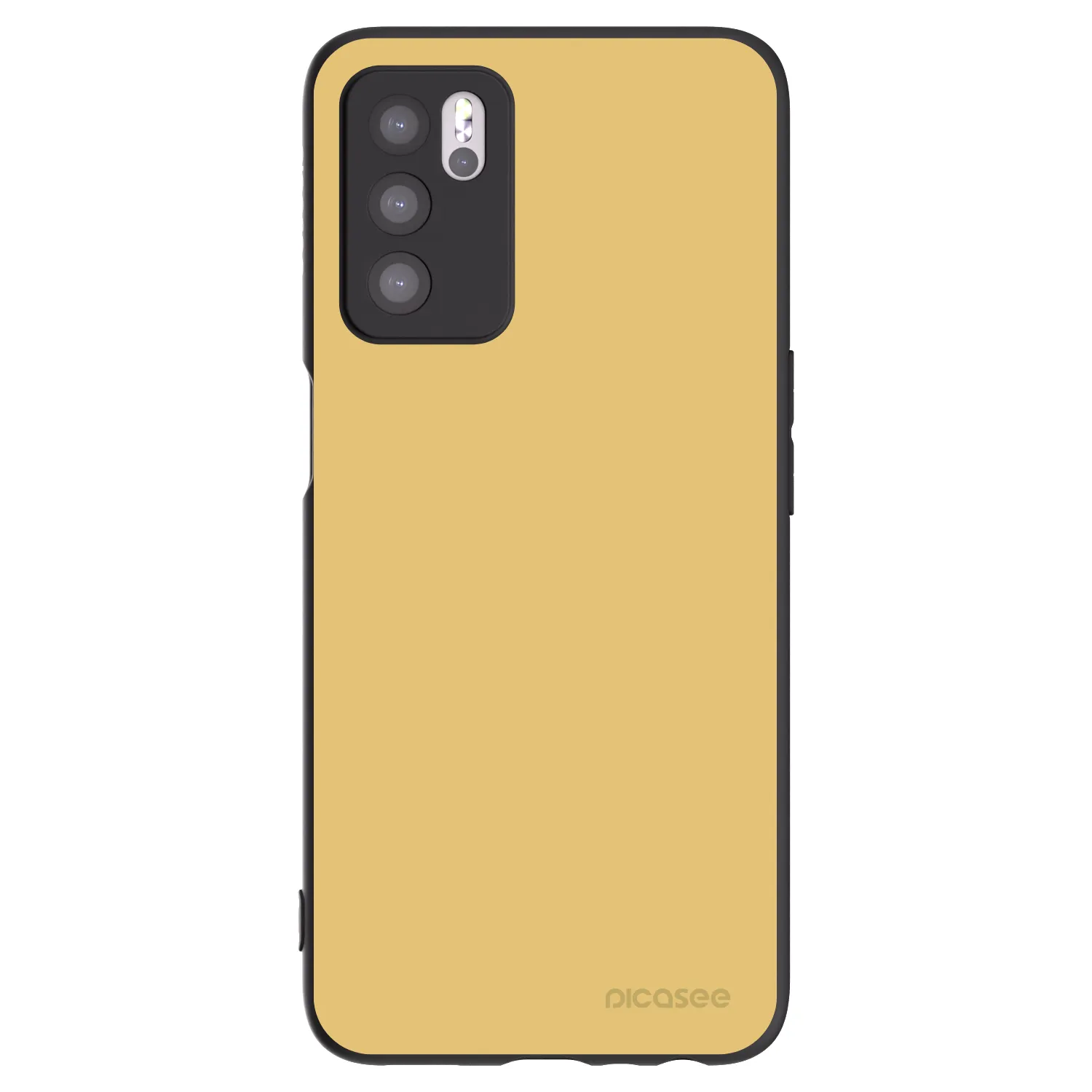 Picasee husă neagră din silicon pentru OPPO A16s - Canary Crystal